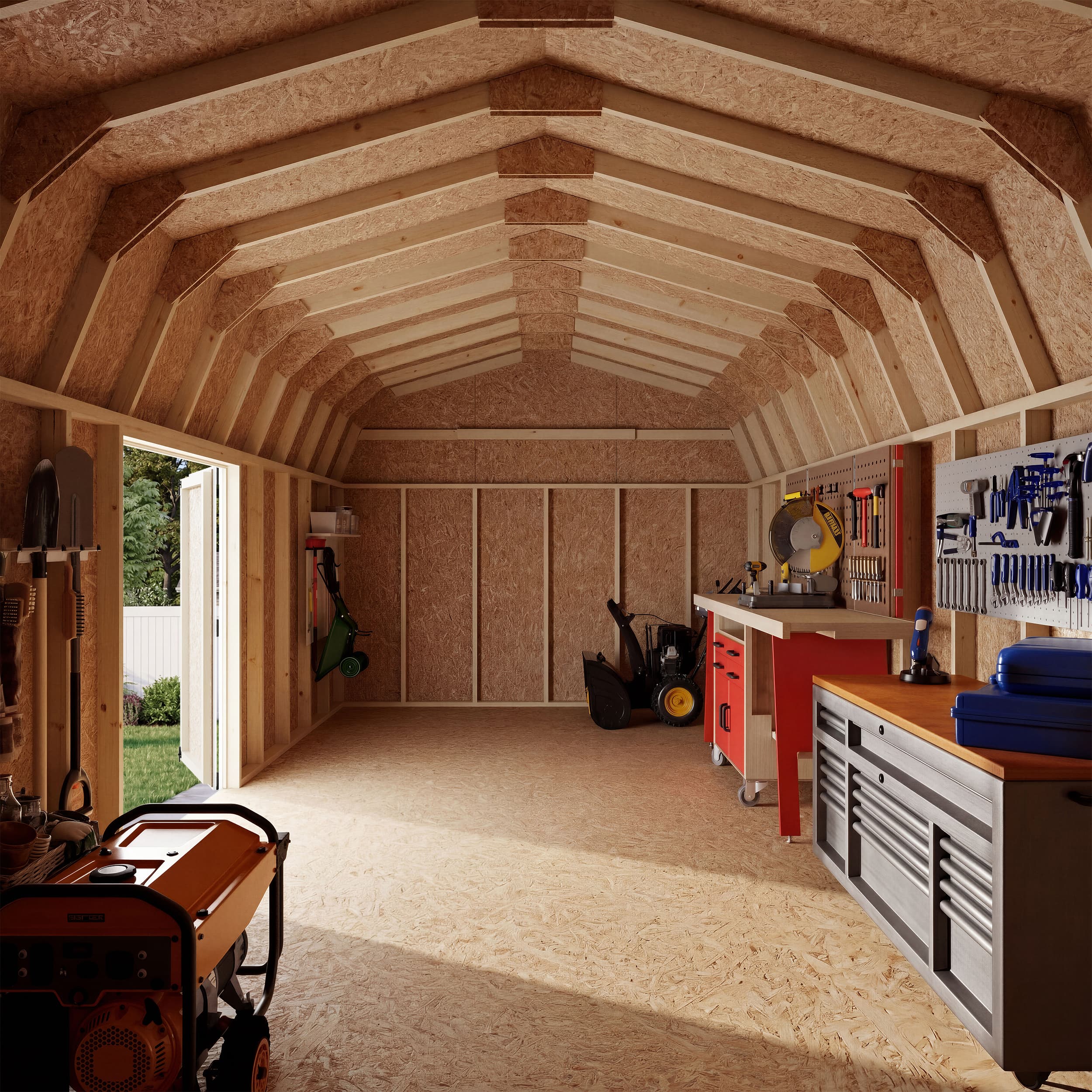 Value Gambrel 6' Barn Shed with Side Entry