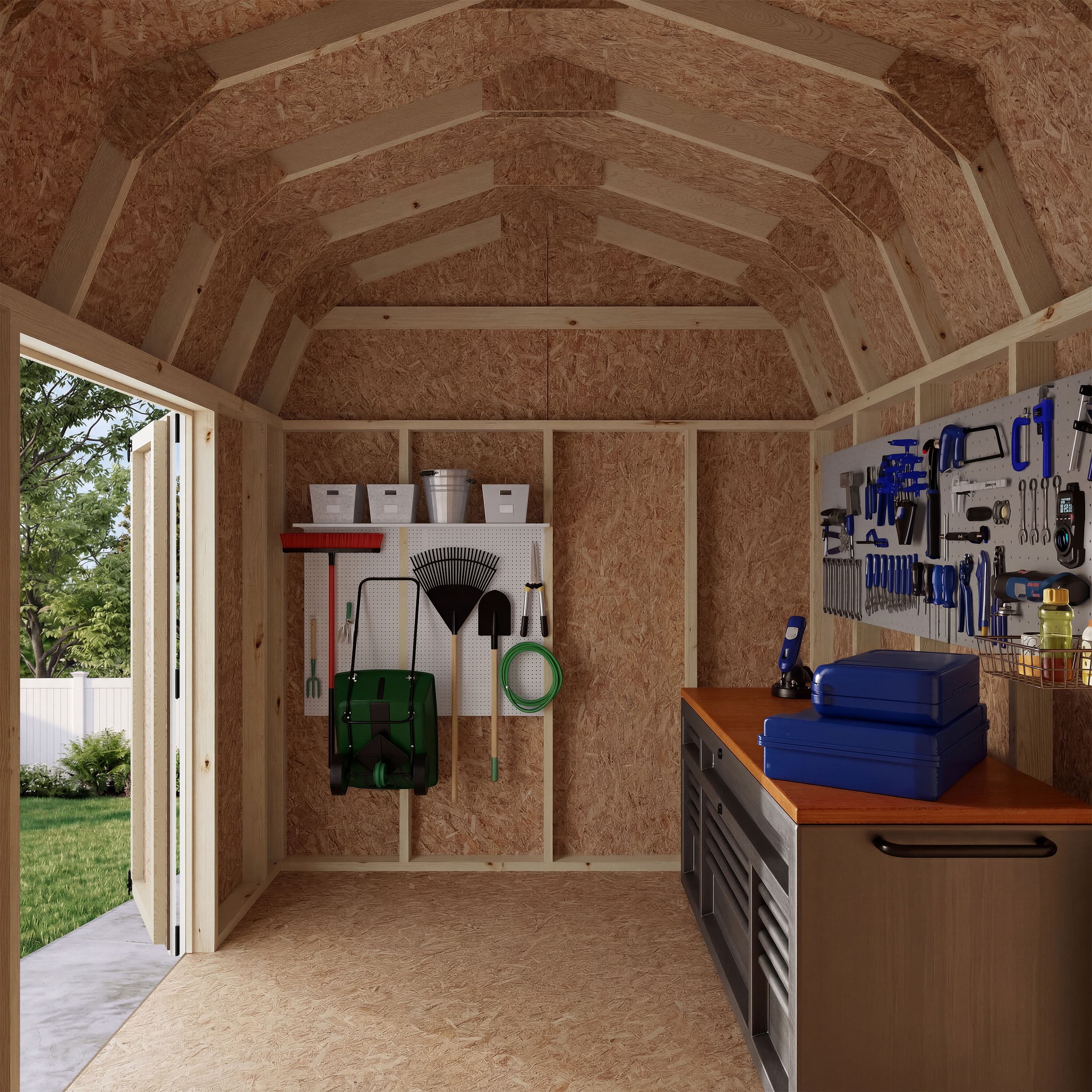 Value Gambrel 6' Barn Shed with Side Entry