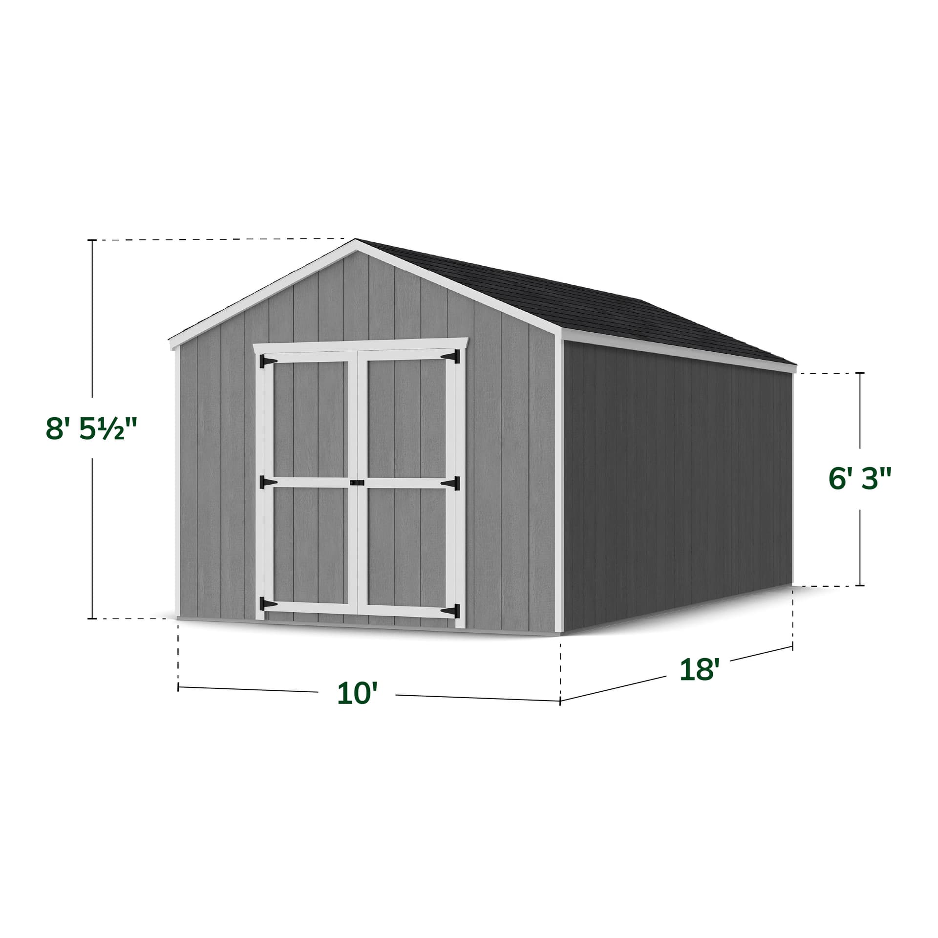 Value Gable Shed dimensions