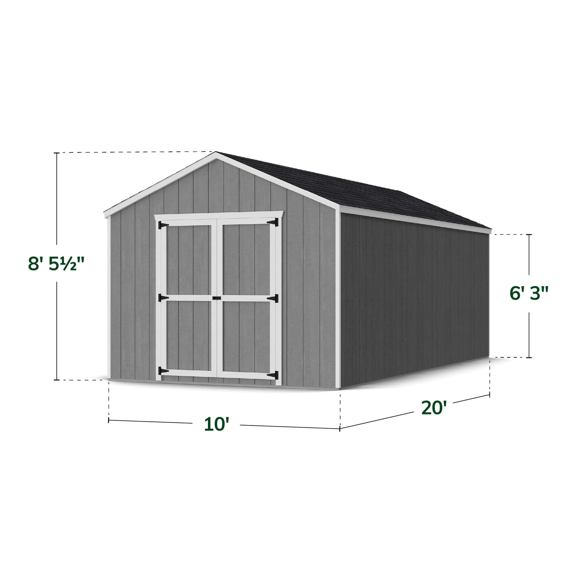 Value Gable Shed dimensions