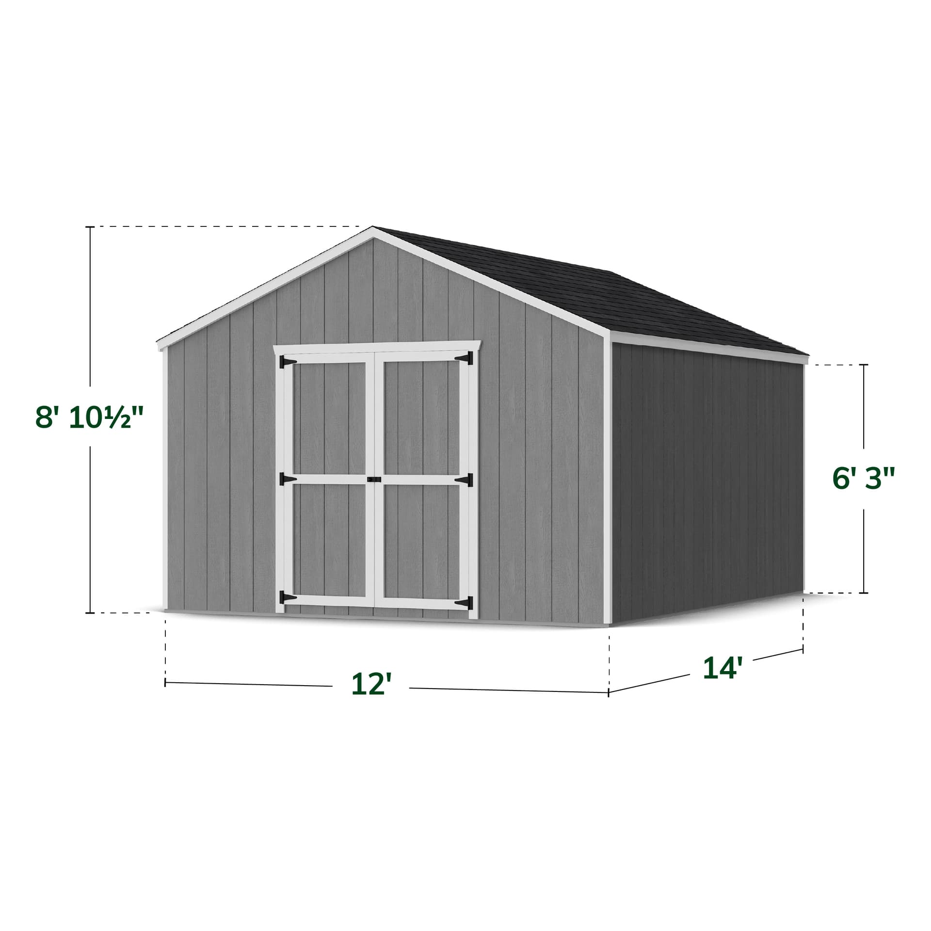 Value Gable Shed dimensions