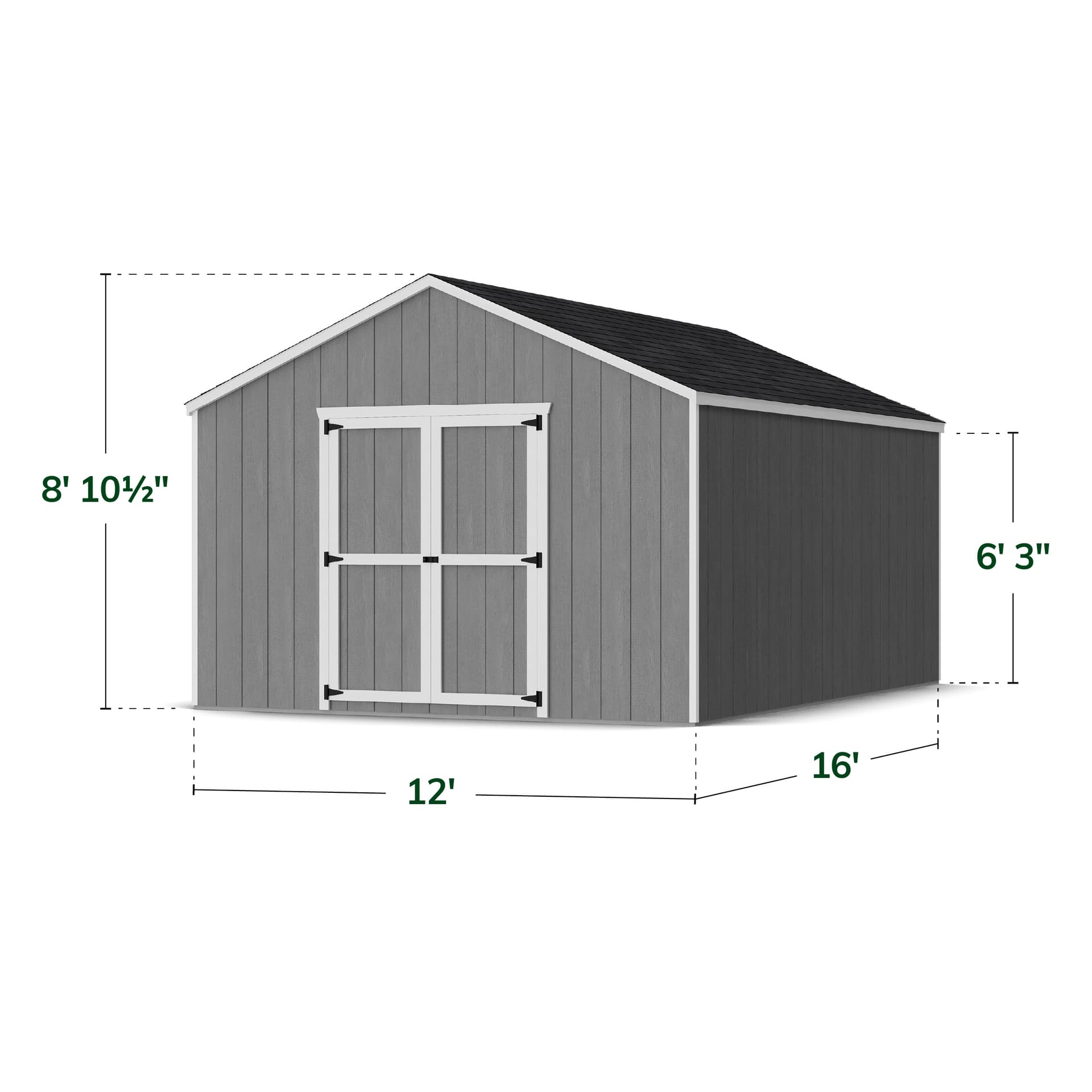 Value Gable Shed dimensions