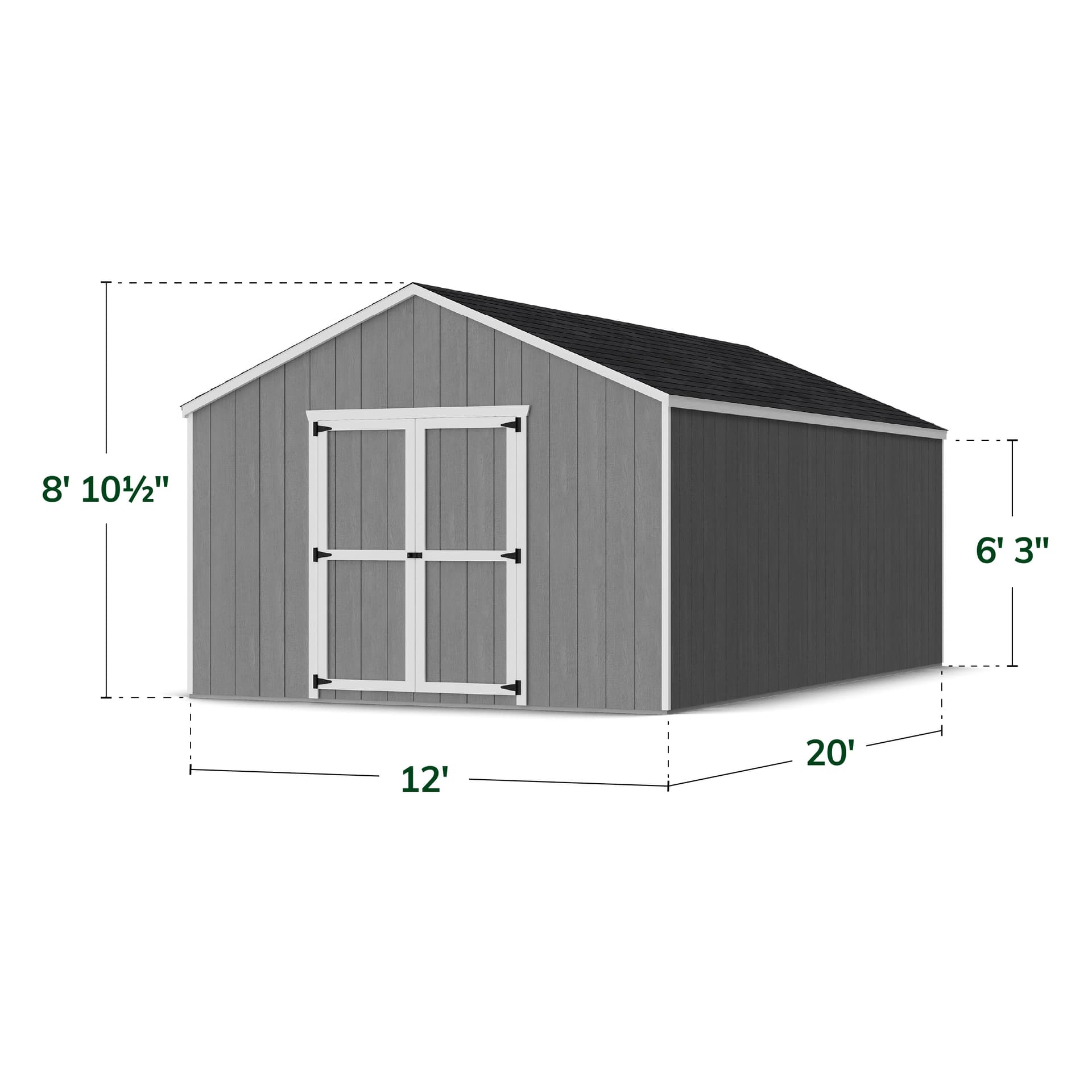 Value Gable Shed dimensions
