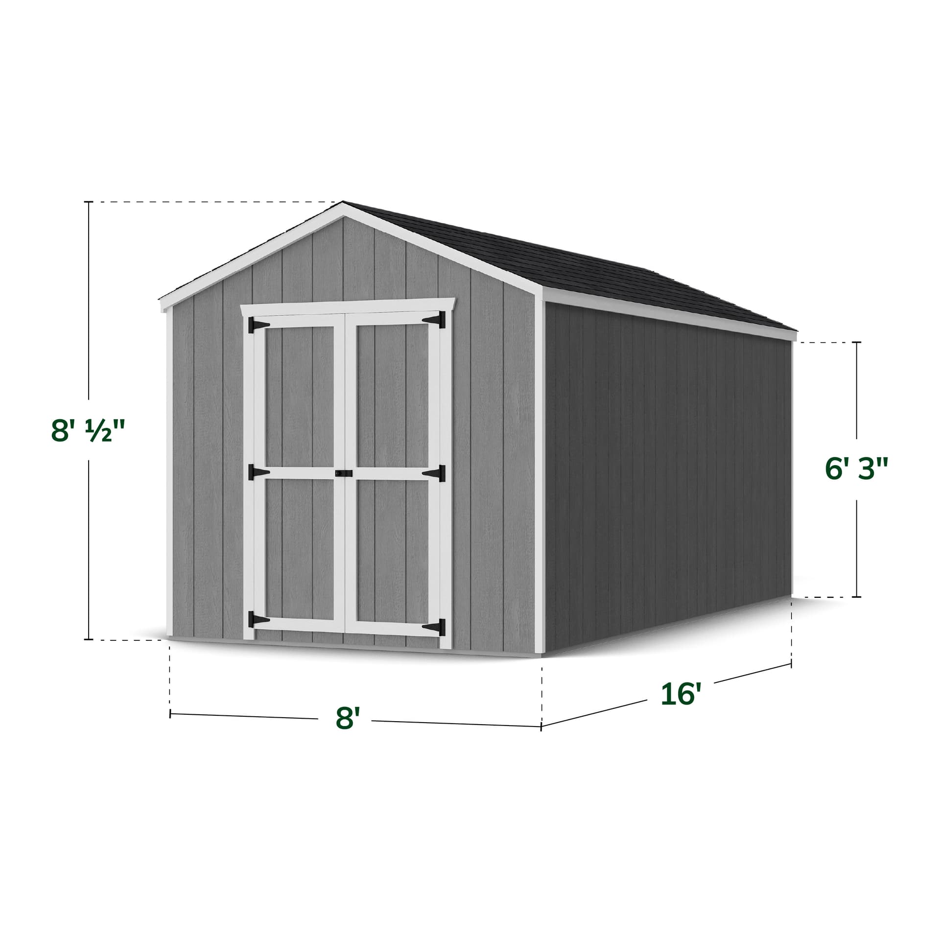 Value Gable Shed dimensions