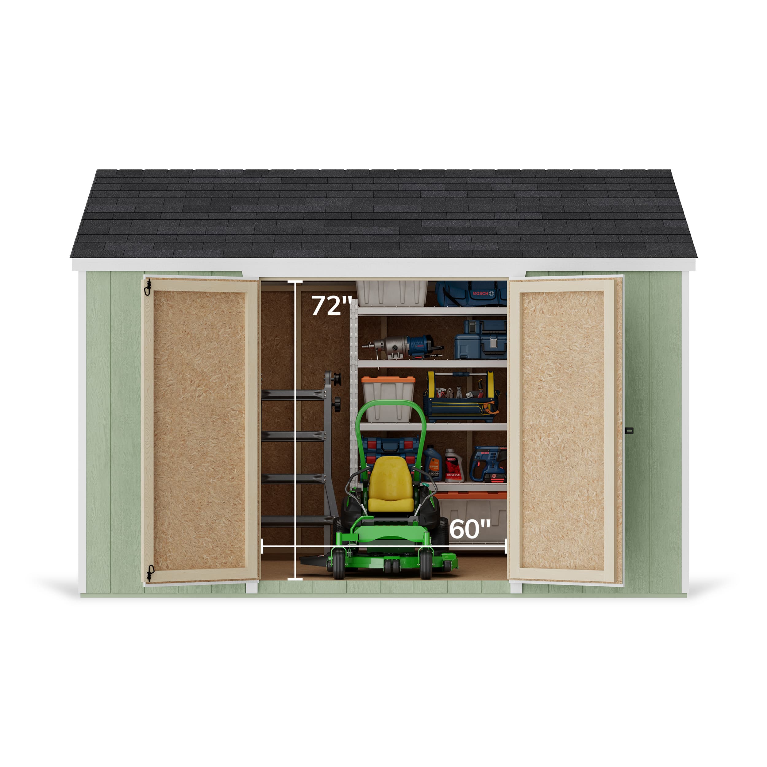 Value Gable Shed with Side Entry