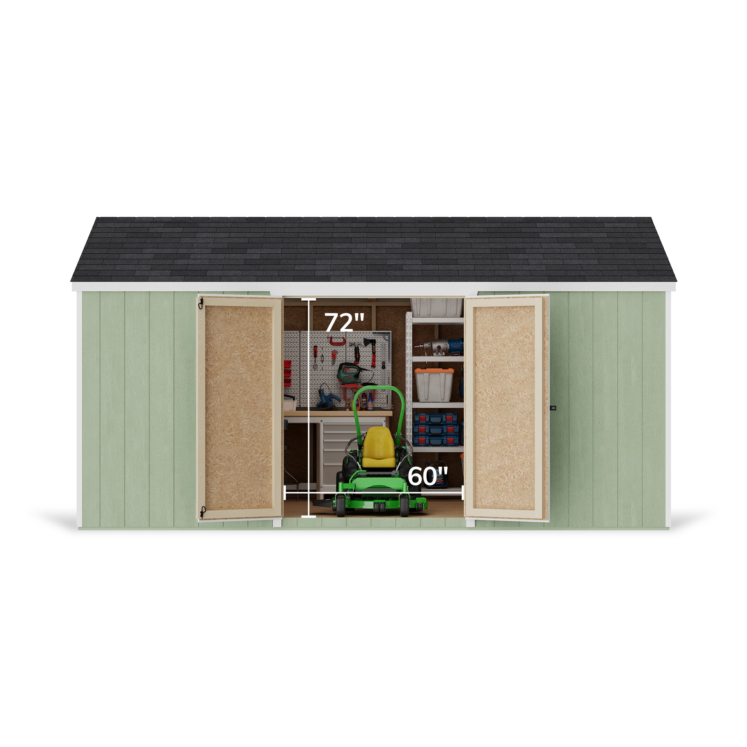 Value Gable Shed with Side Entry