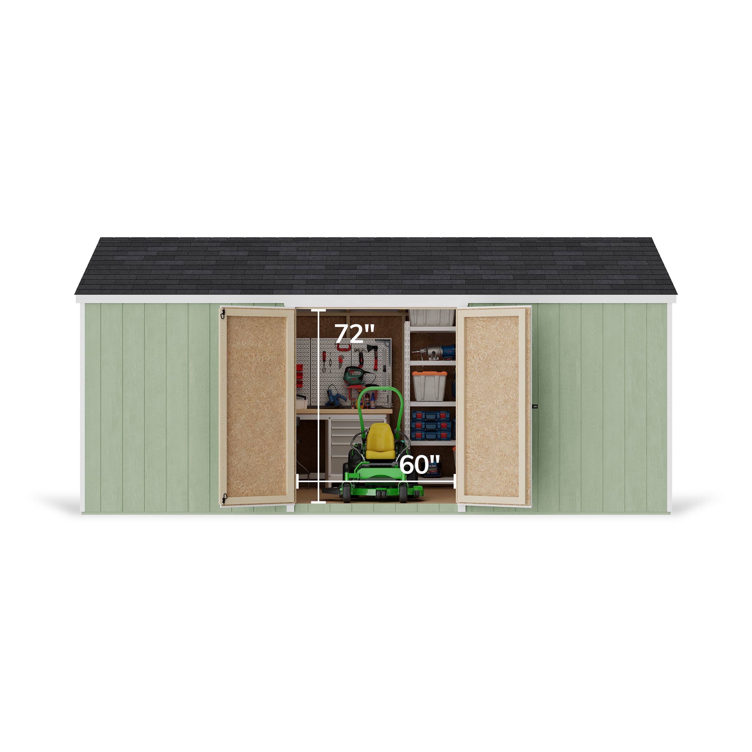 Value Gable Shed with Side Entry
