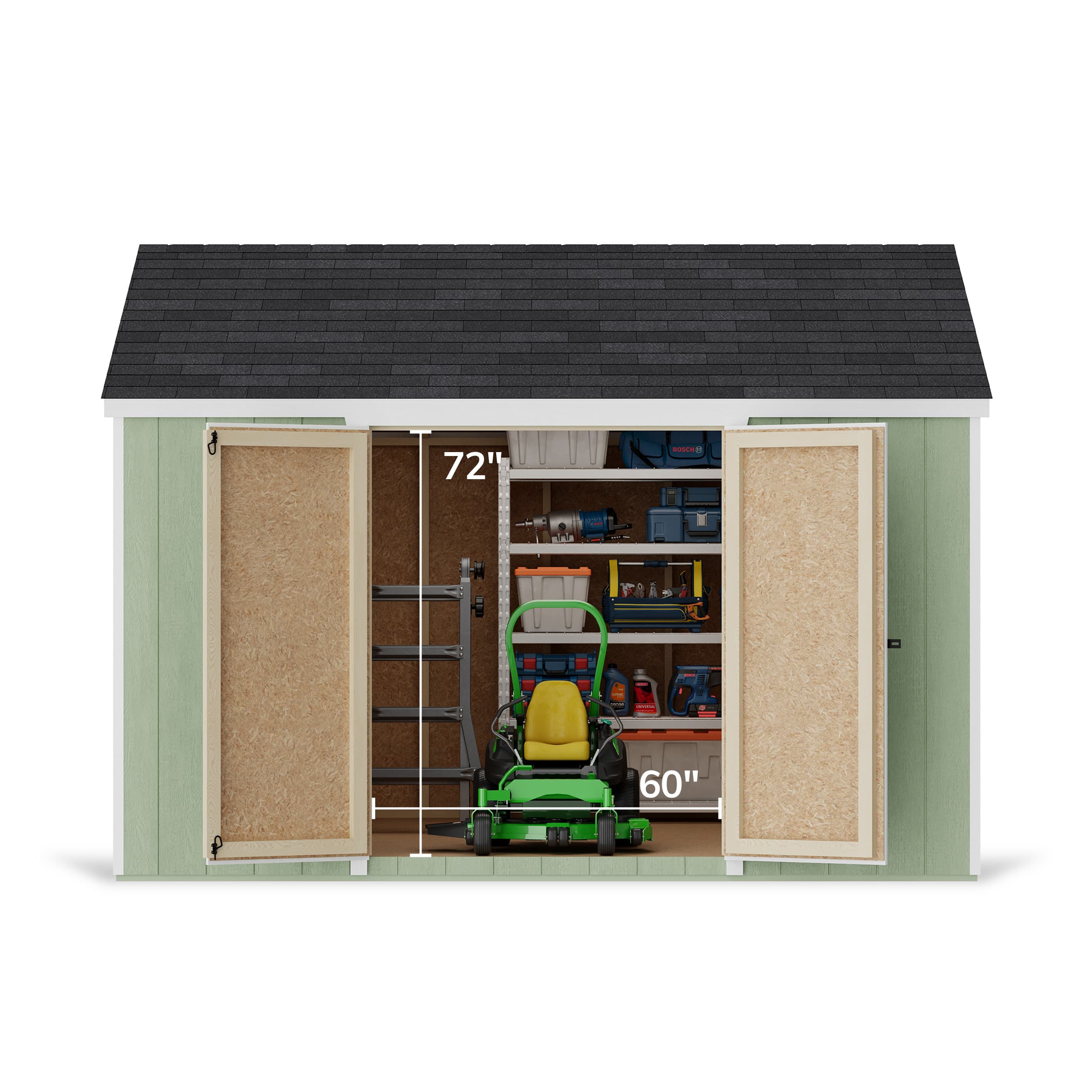 Value Gable Shed with Side Entry