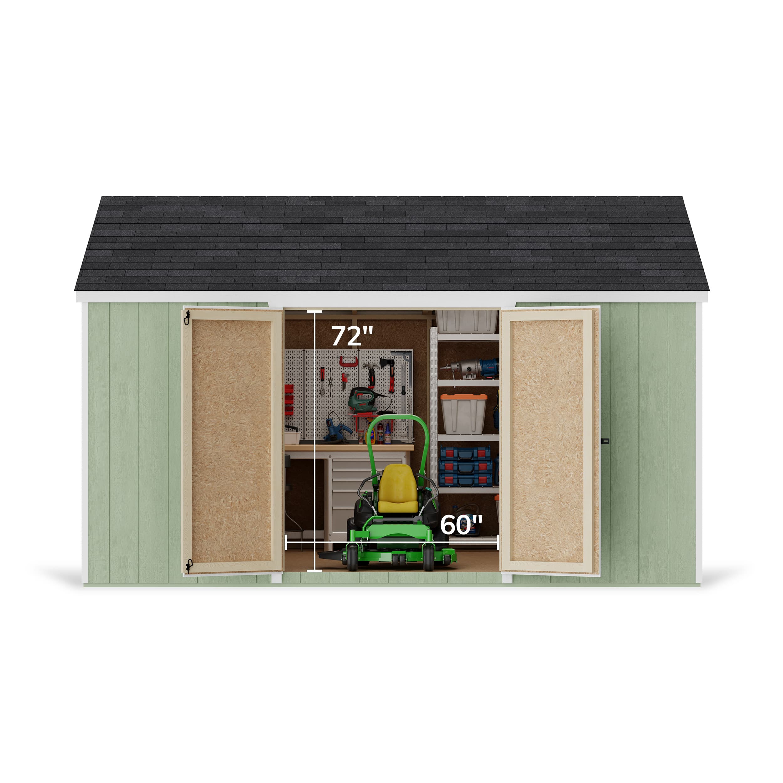 Value Gable Shed with Side Entry