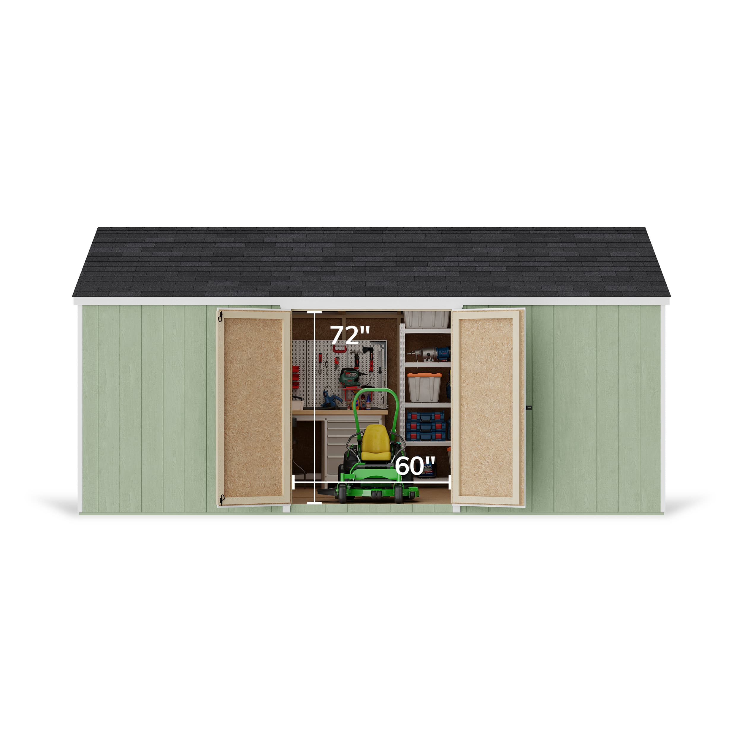 Value Gable Shed with Side Entry