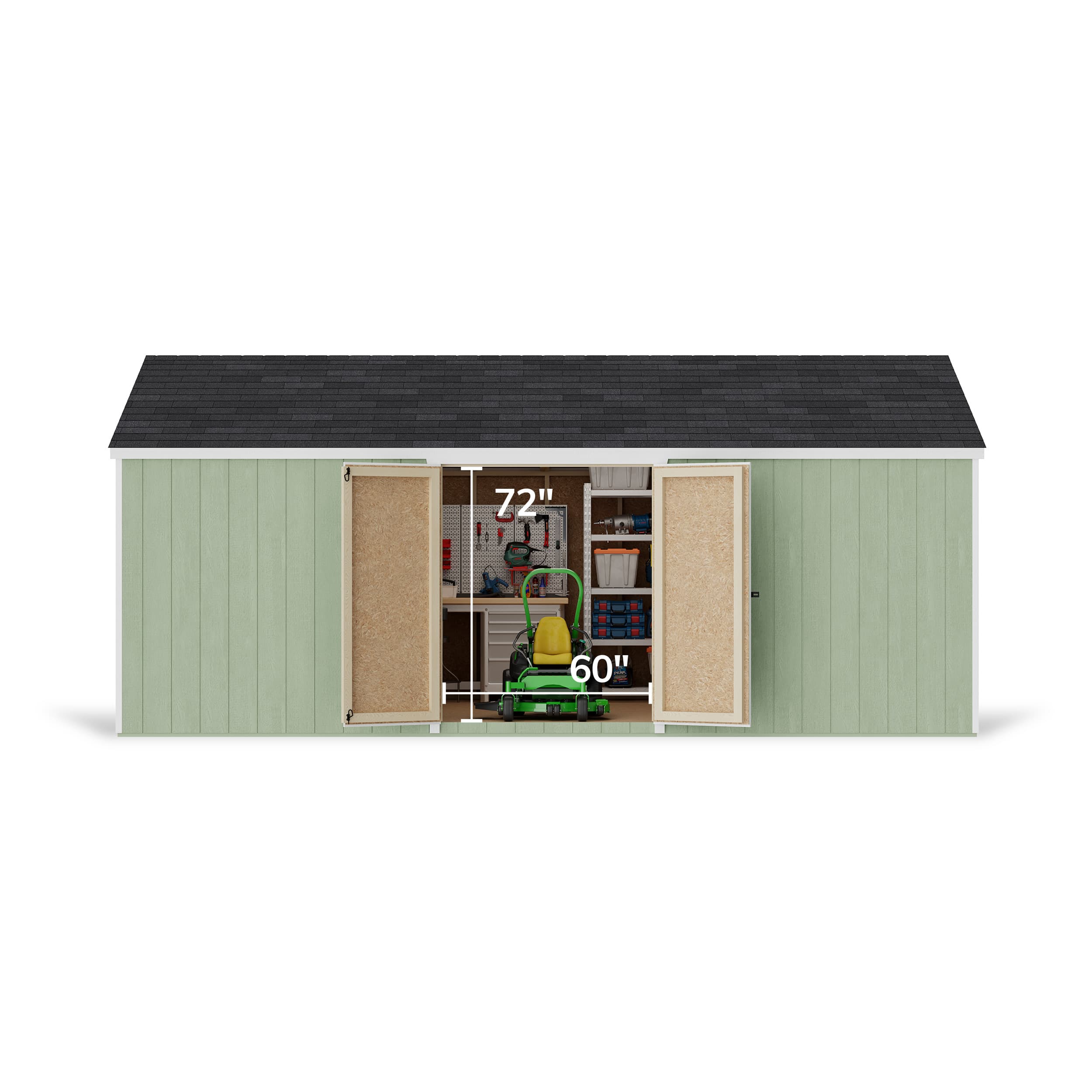 Value Gable Shed with Side Entry