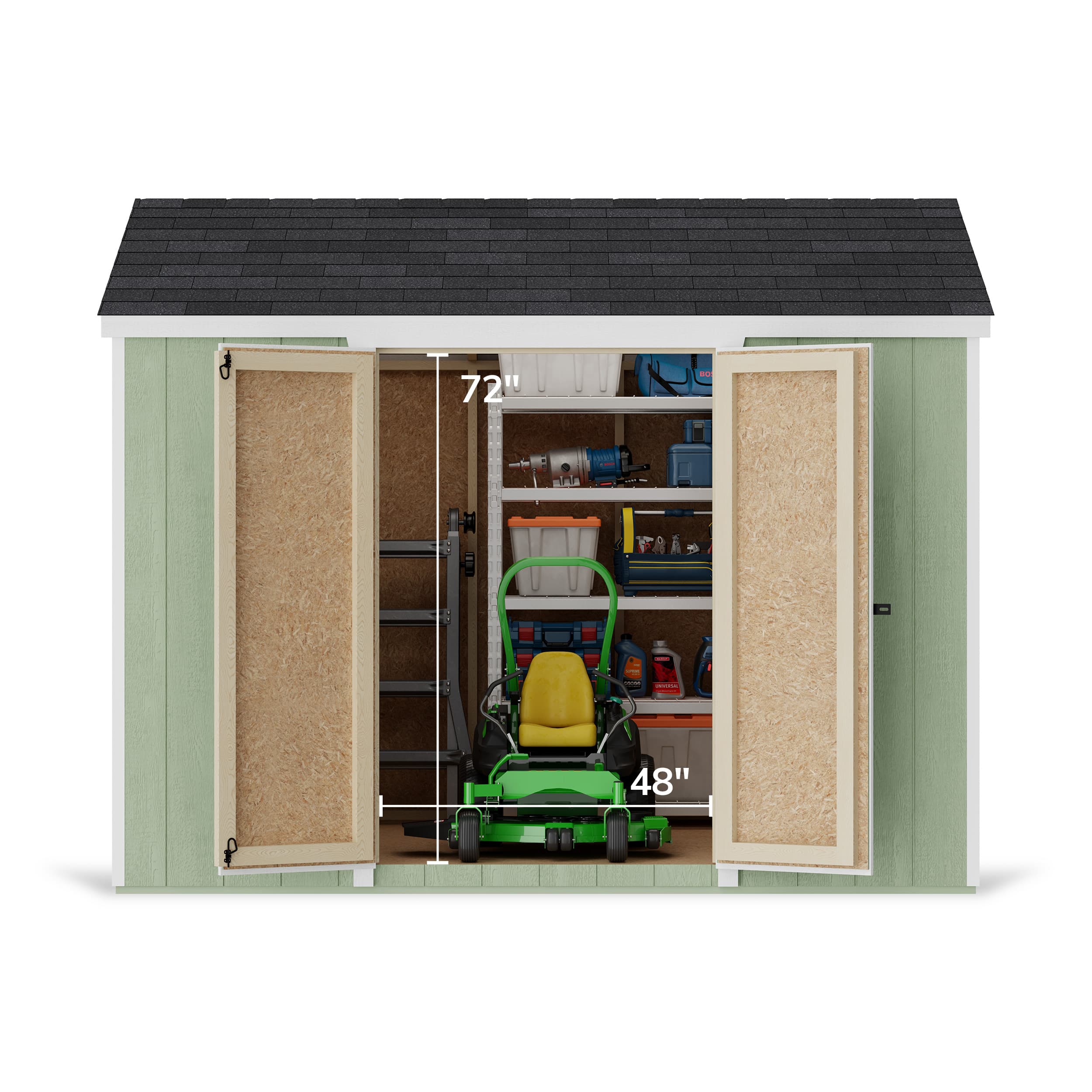 Value Gable Shed with Side Entry
