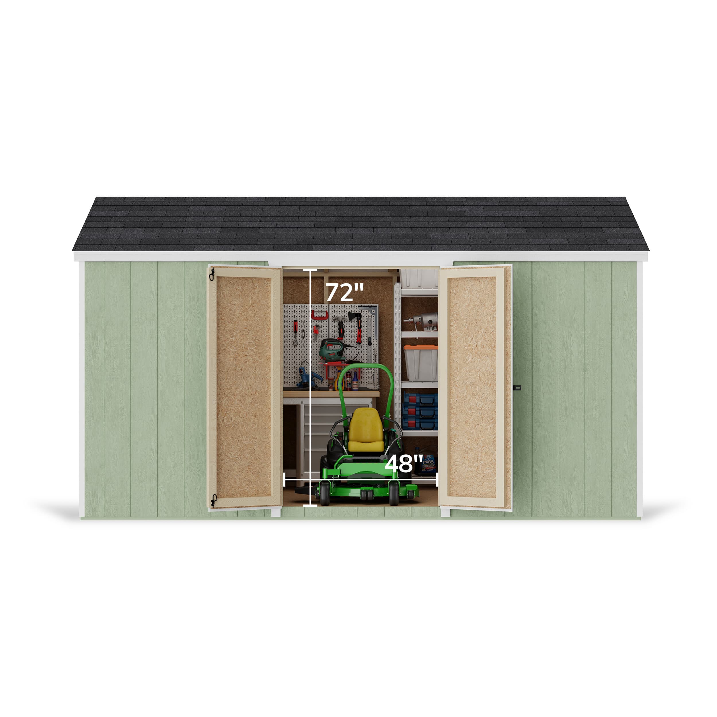 Value Gable Shed with Side Entry