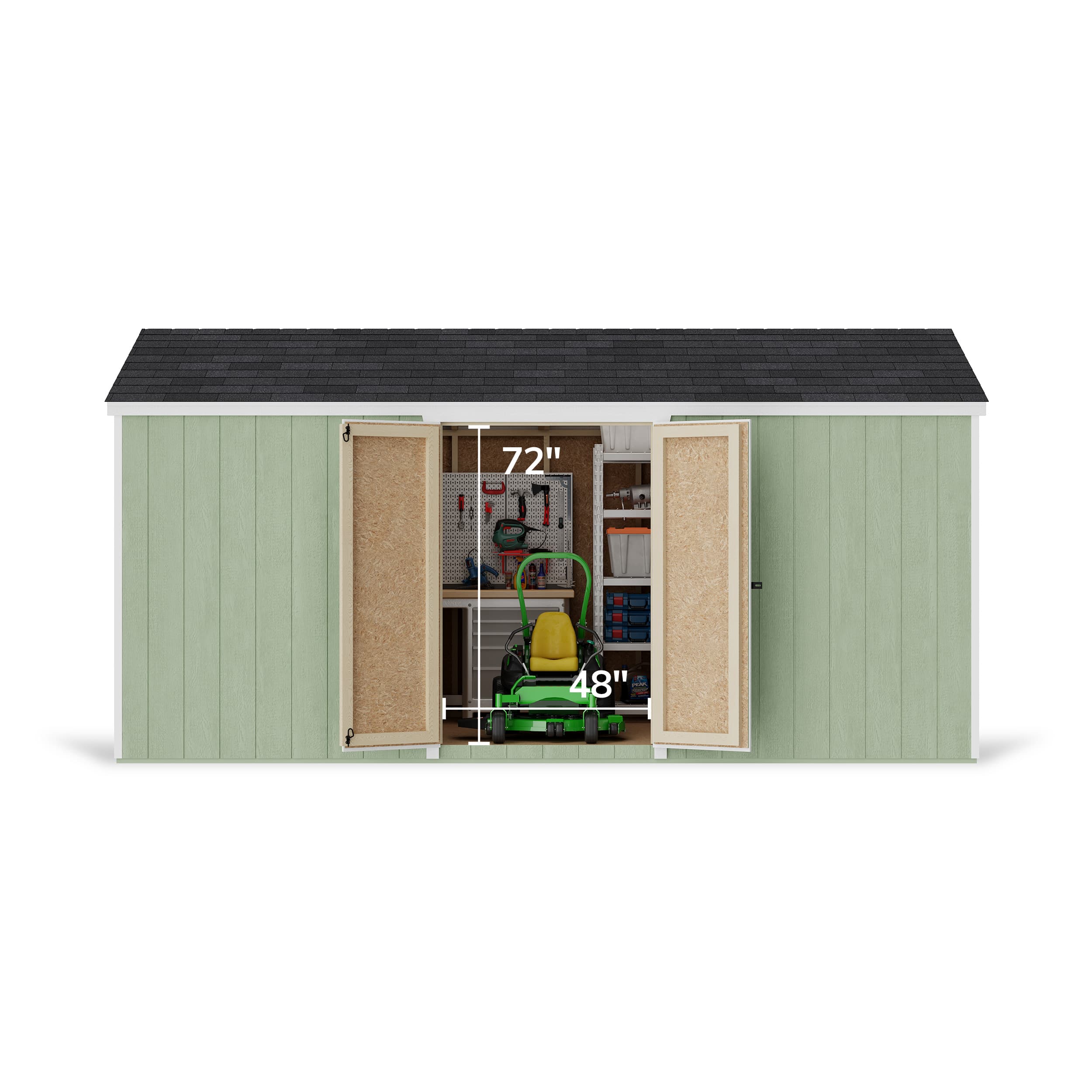 Value Gable Shed with Side Entry