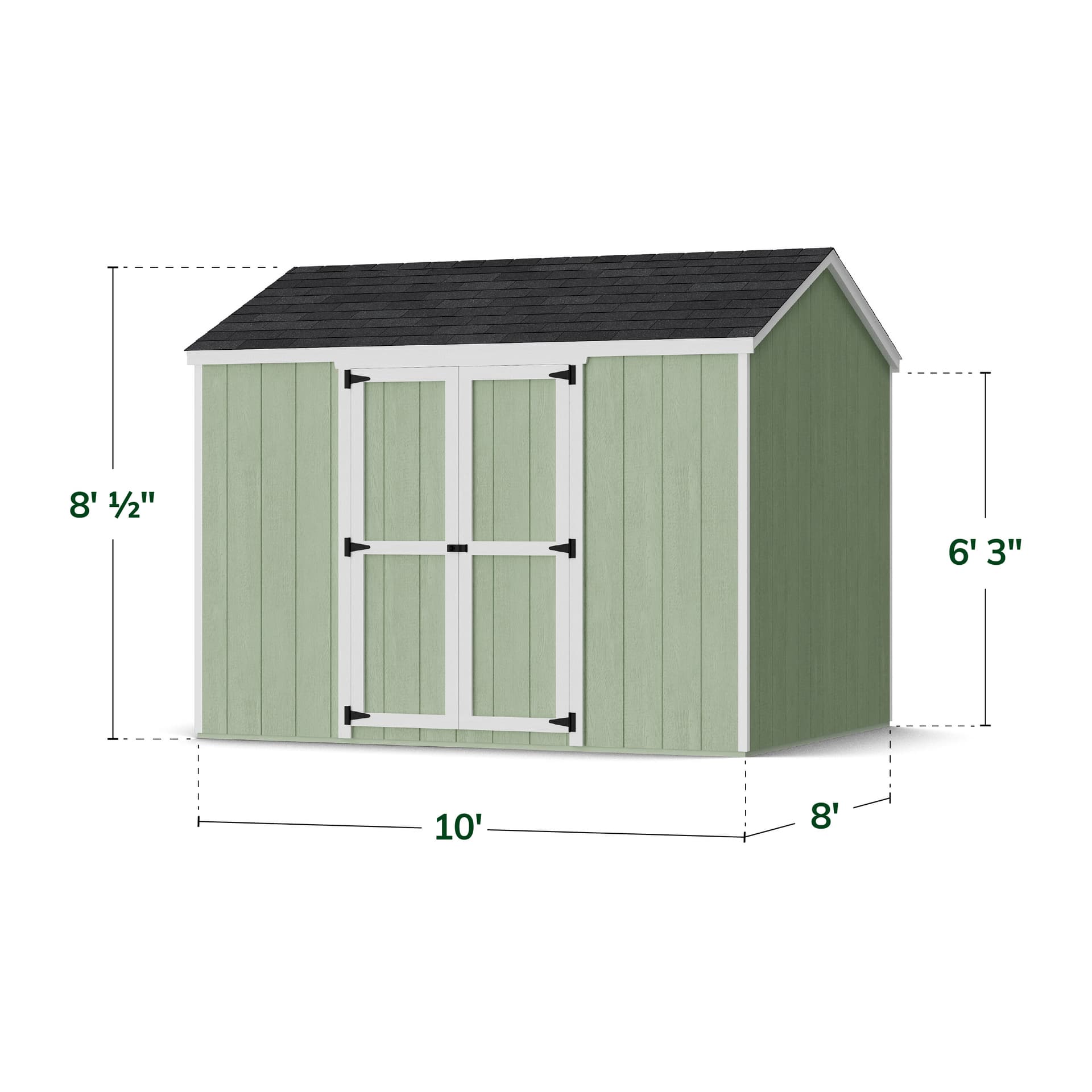 Value Gable Shed with Side Entry dimensions