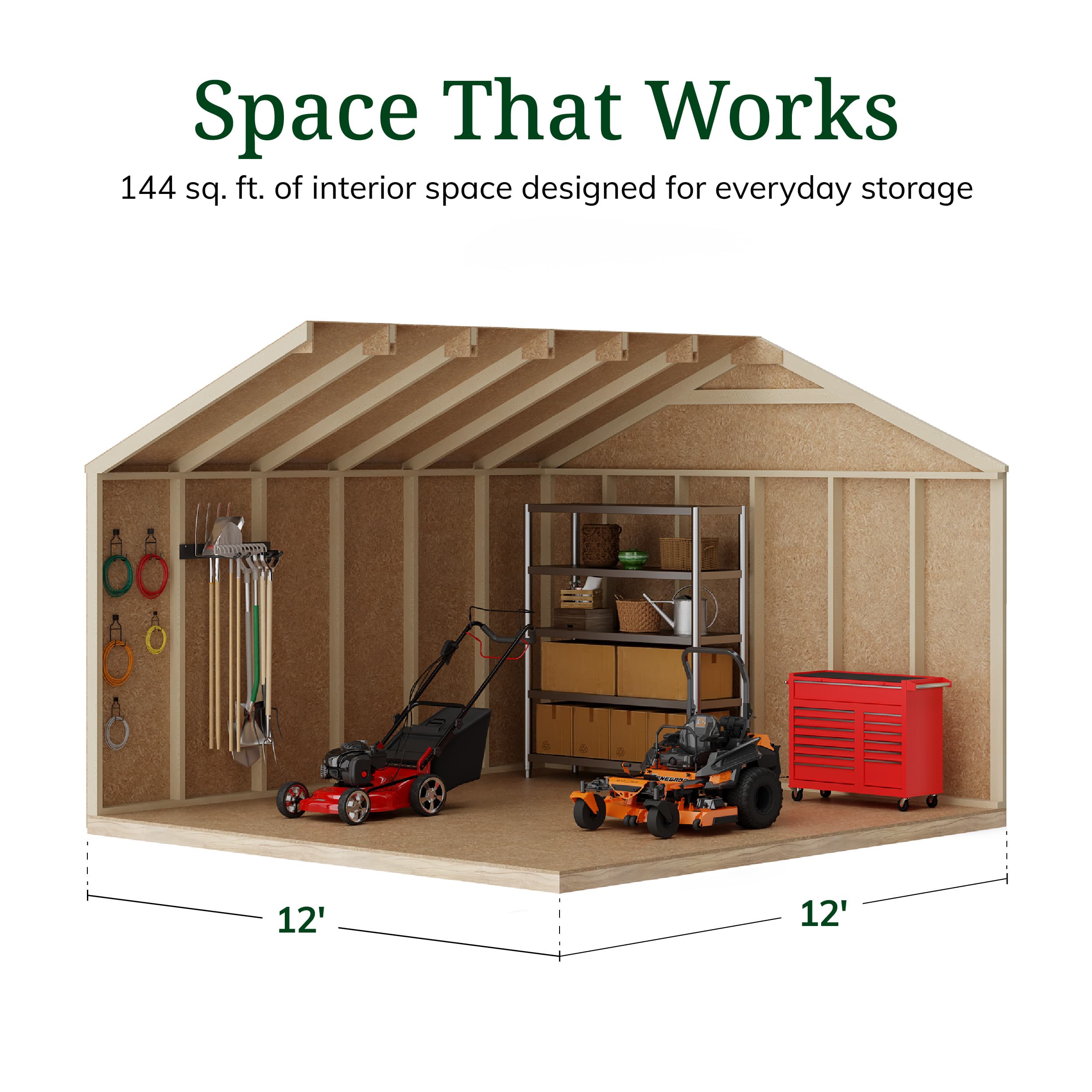 Value Gable Shed with Side Entry