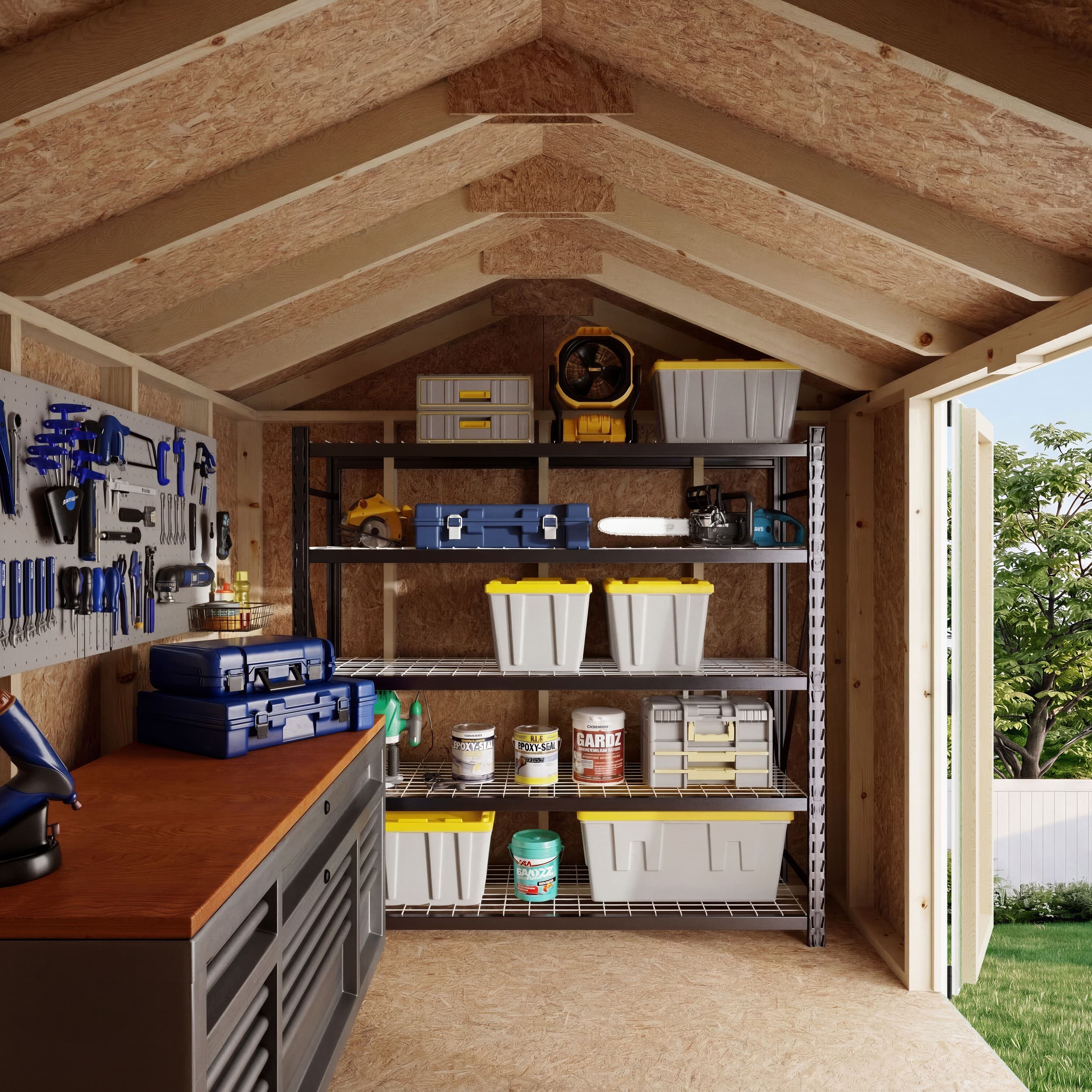Value Gable Shed with Side Entry