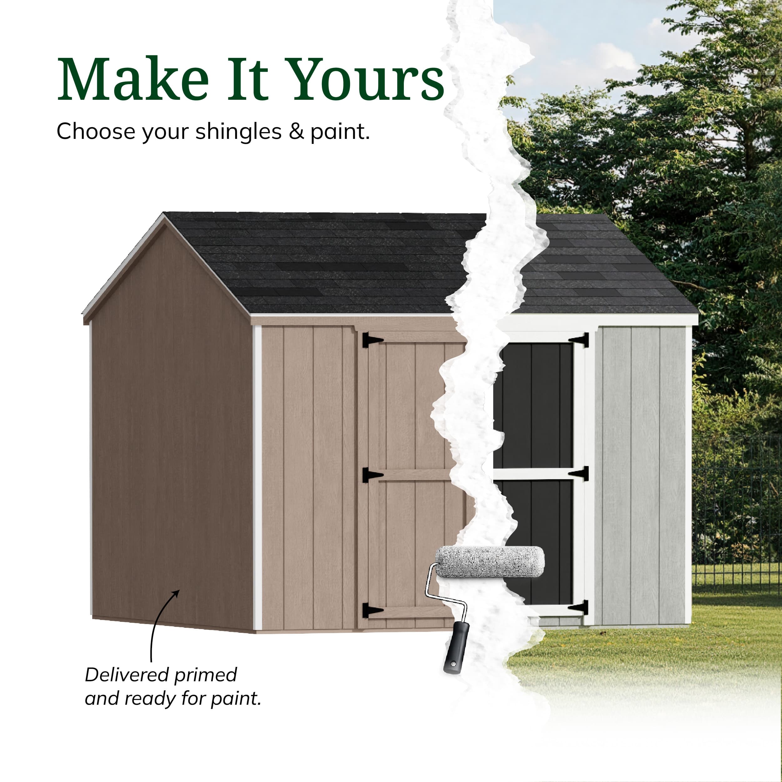 Value Gable Shed with Side Entry