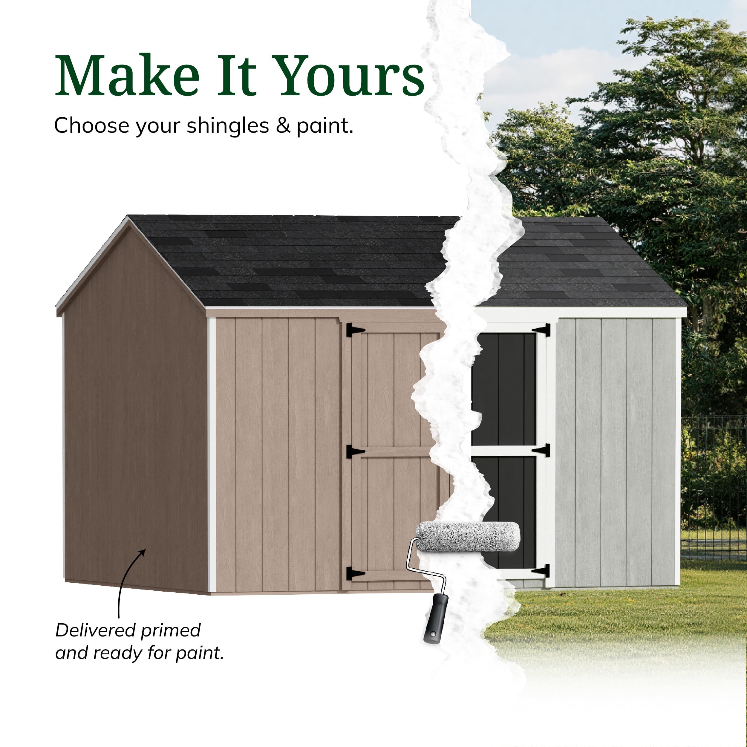 Value Gable Shed with Side Entry