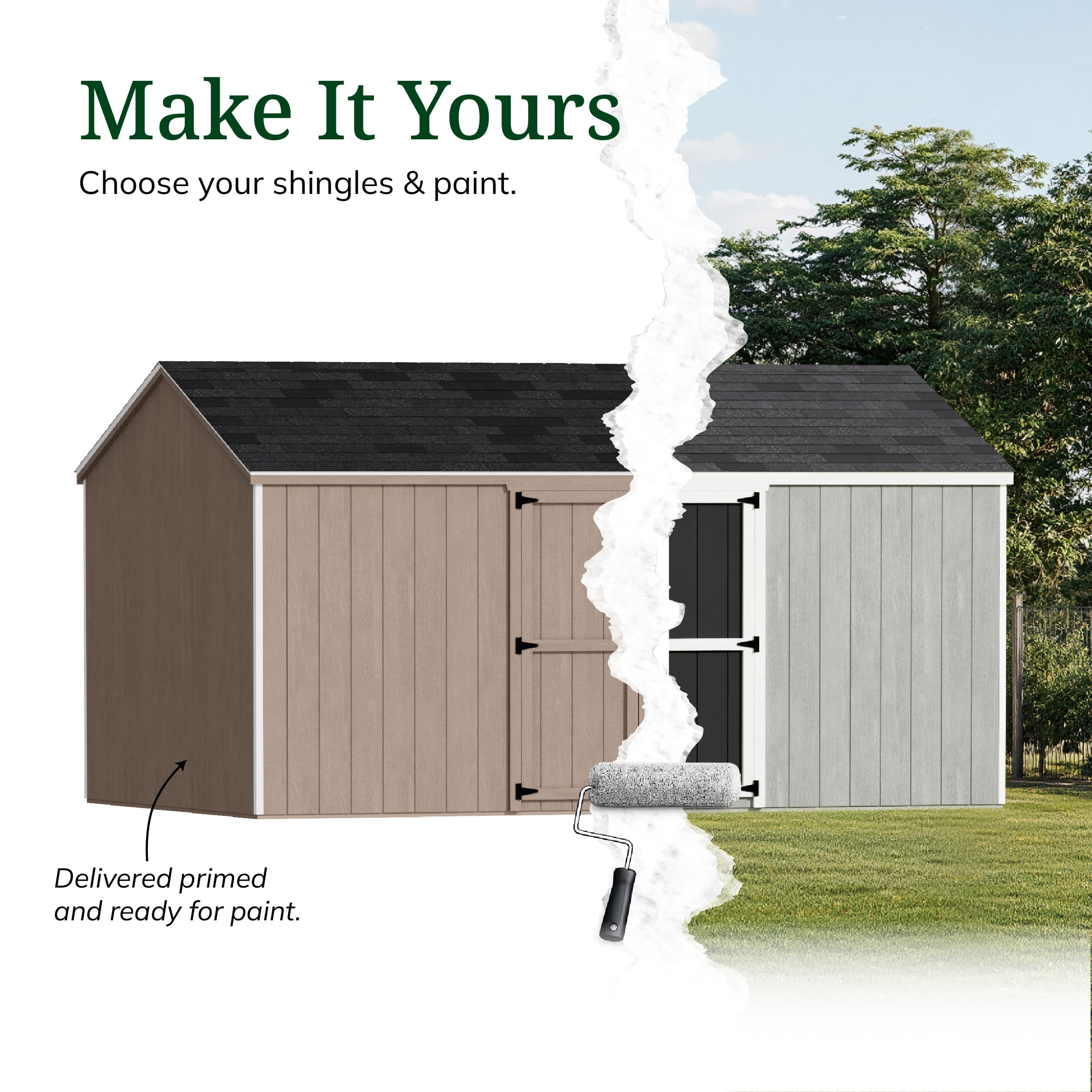 Value Gable Shed with Side Entry