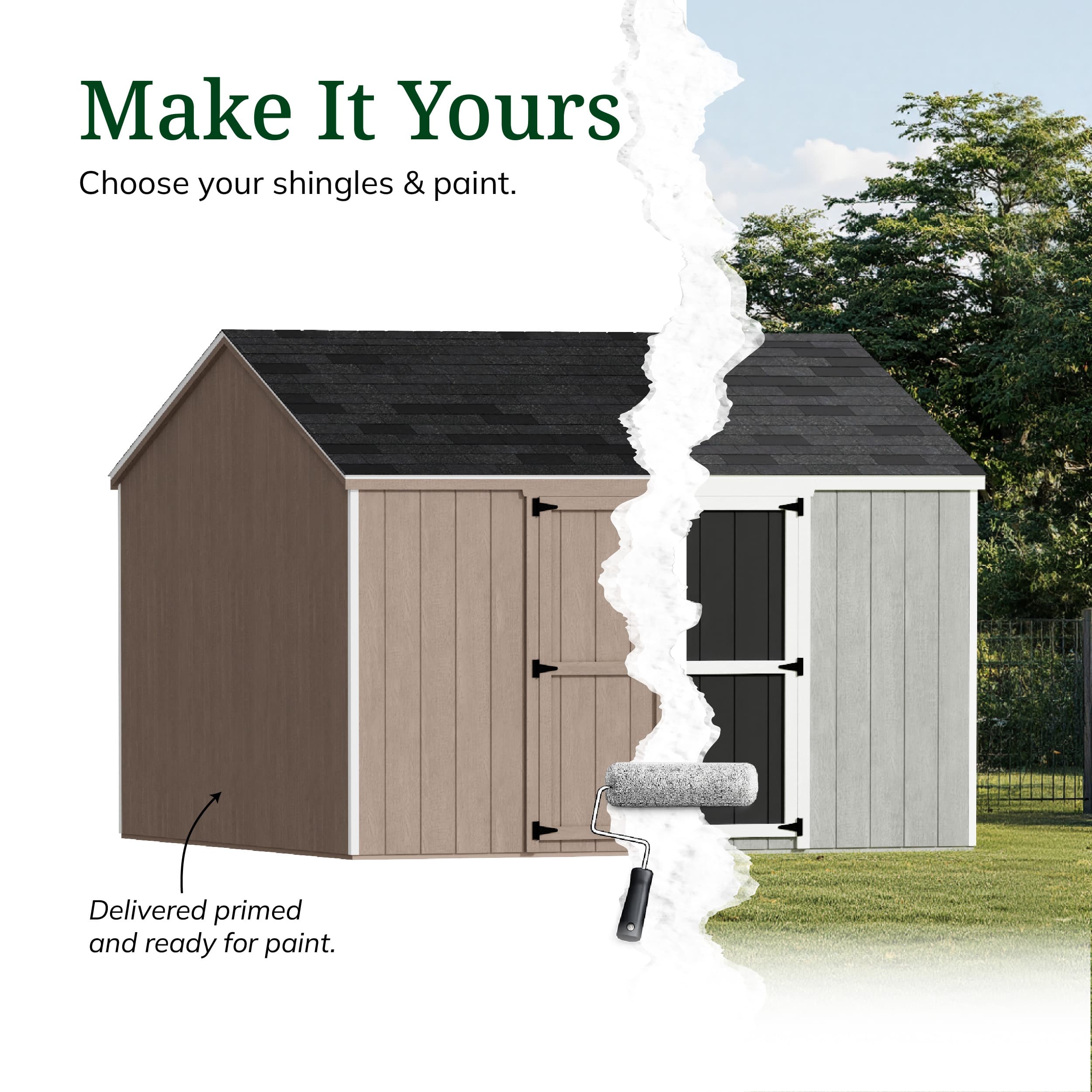 Value Gable Shed with Side Entry