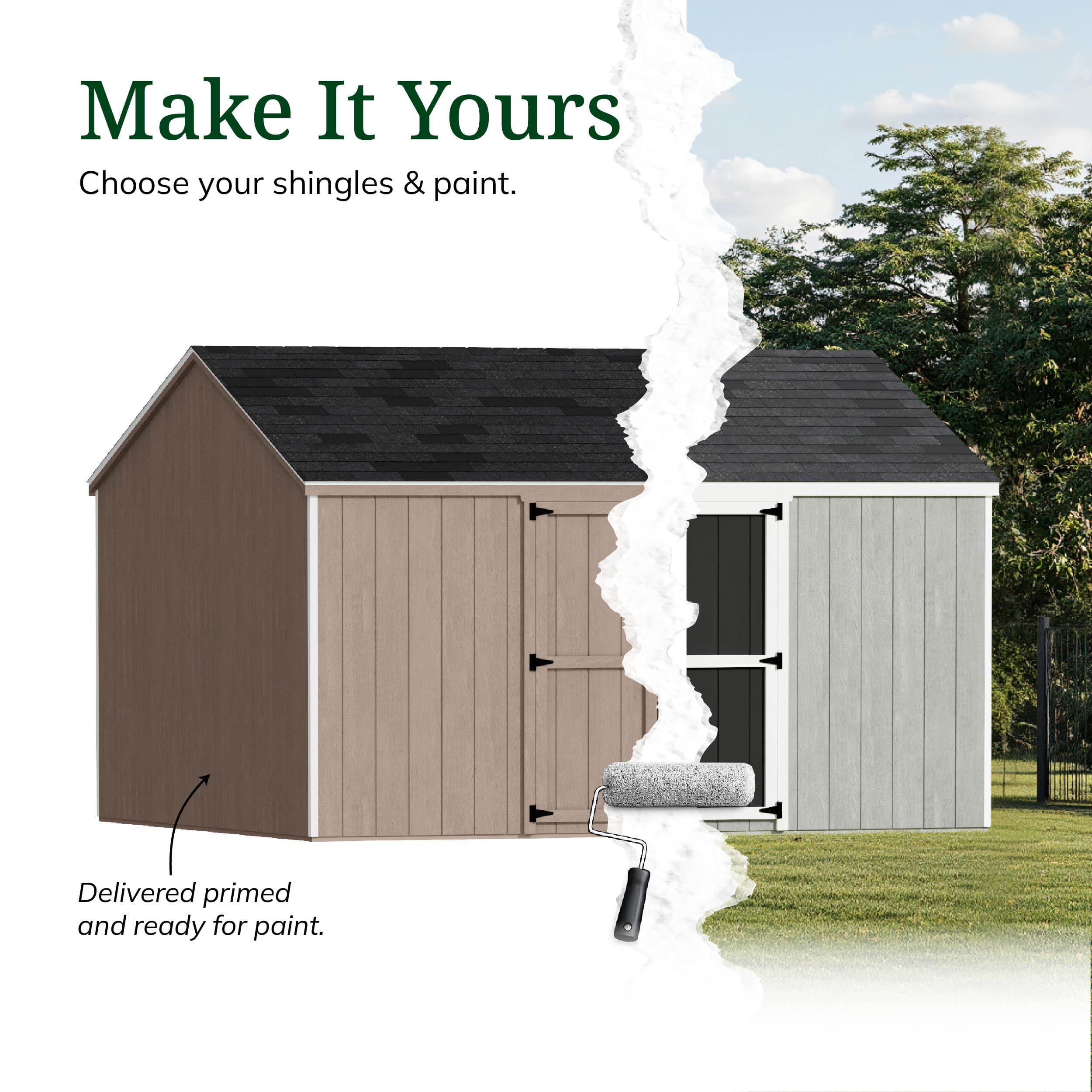 Value Gable Shed with Side Entry