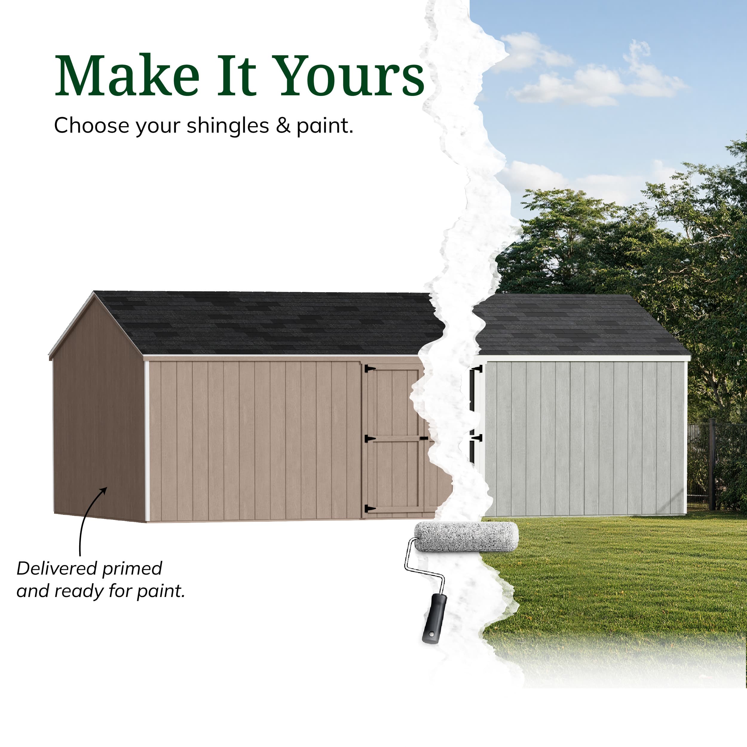 Value Gable Shed with Side Entry