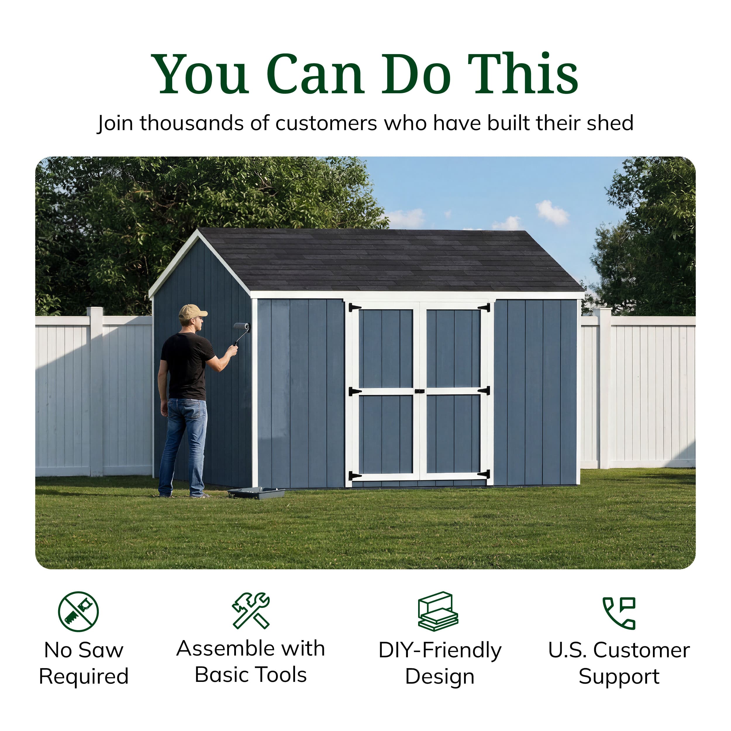 Value Gable Shed with Side Entry