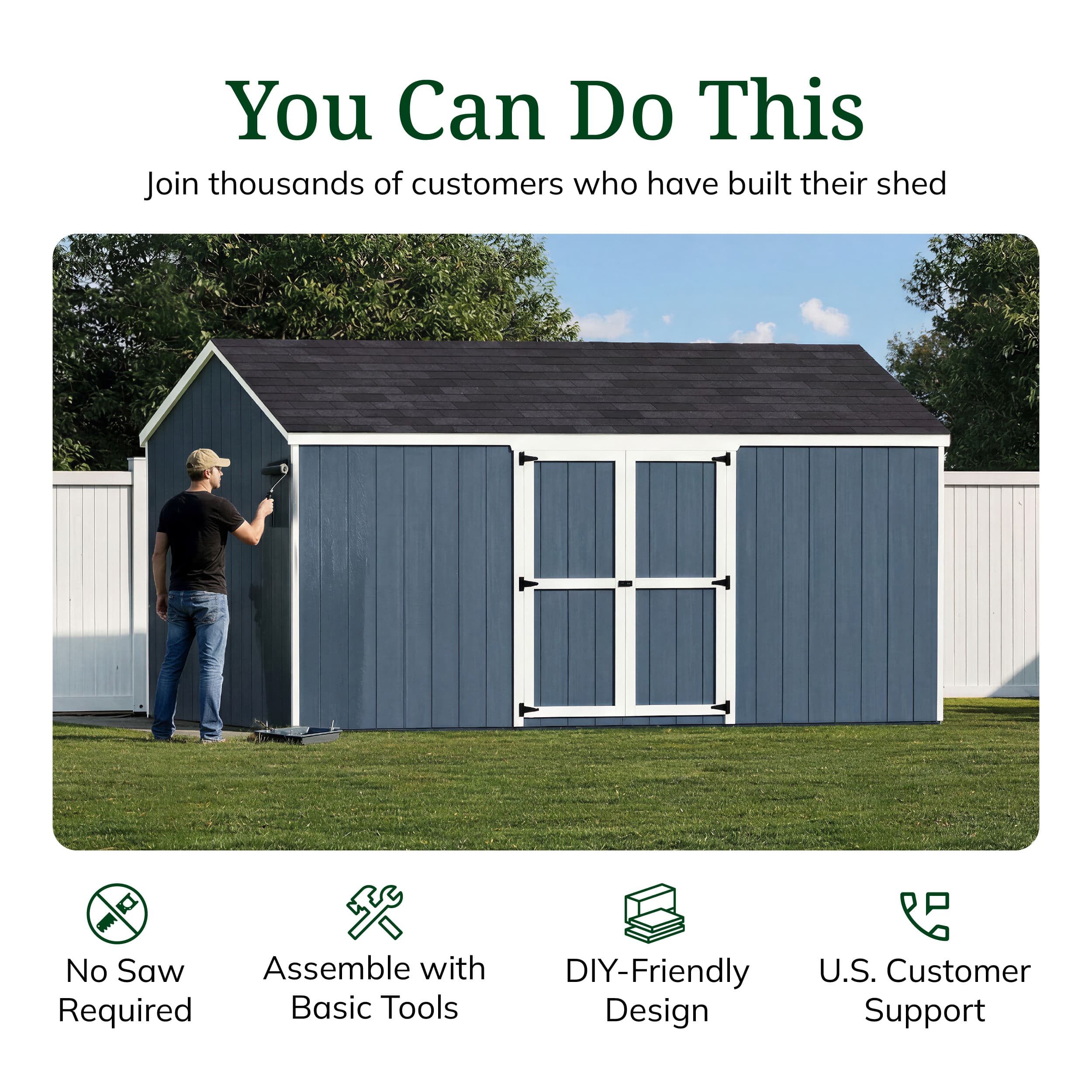 Value Gable Shed with Side Entry