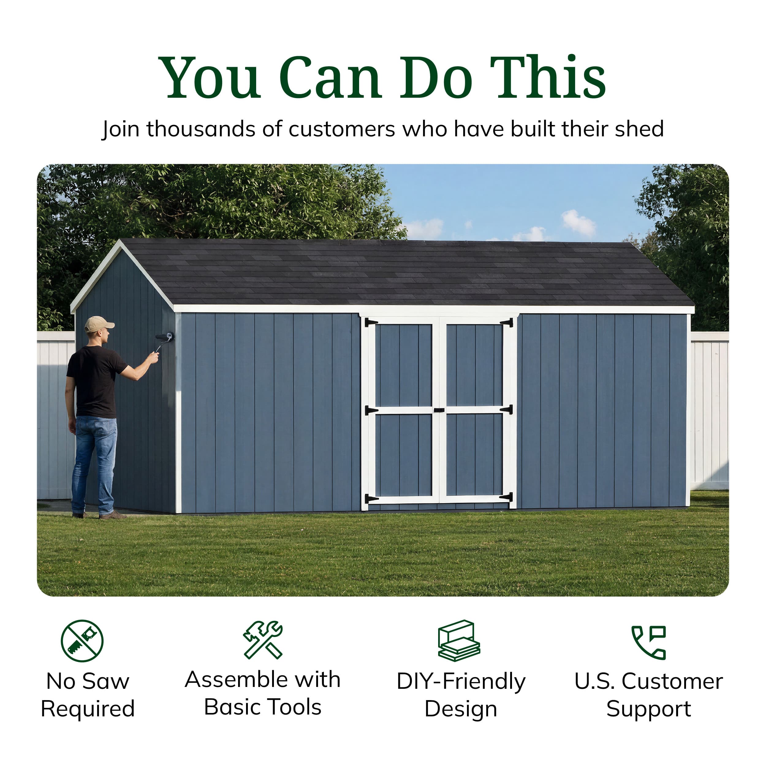 Value Gable Shed with Side Entry