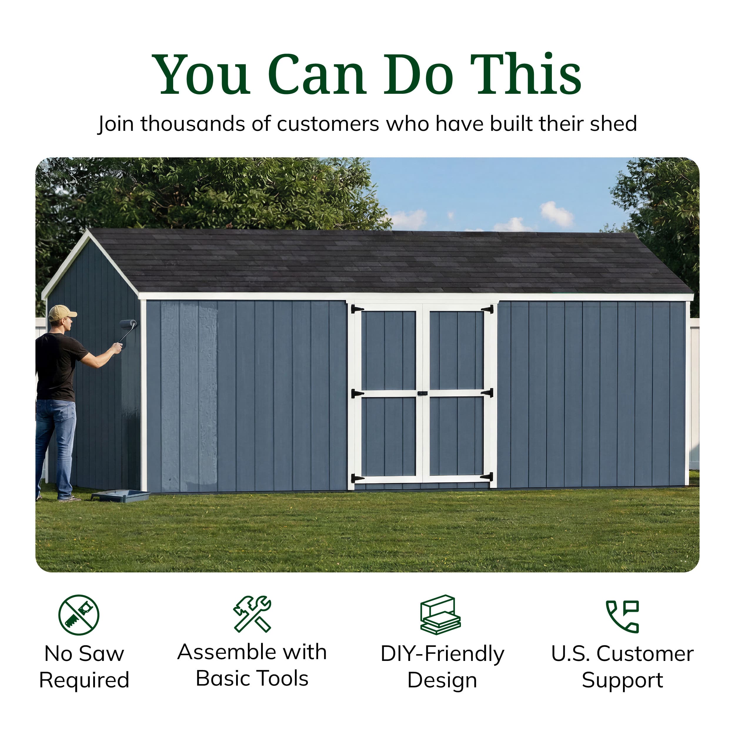 Value Gable Shed with Side Entry