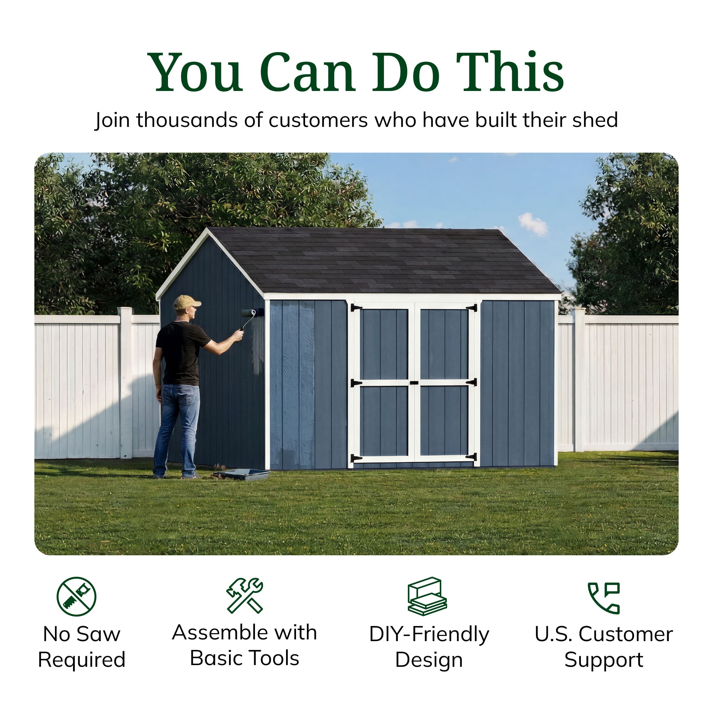 Value Gable Shed with Side Entry