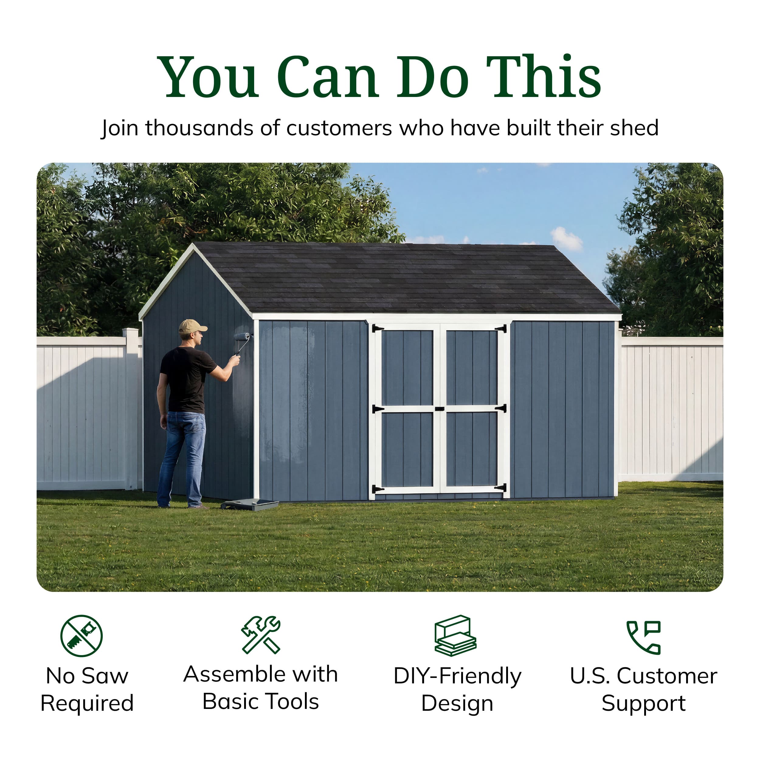 Value Gable Shed with Side Entry