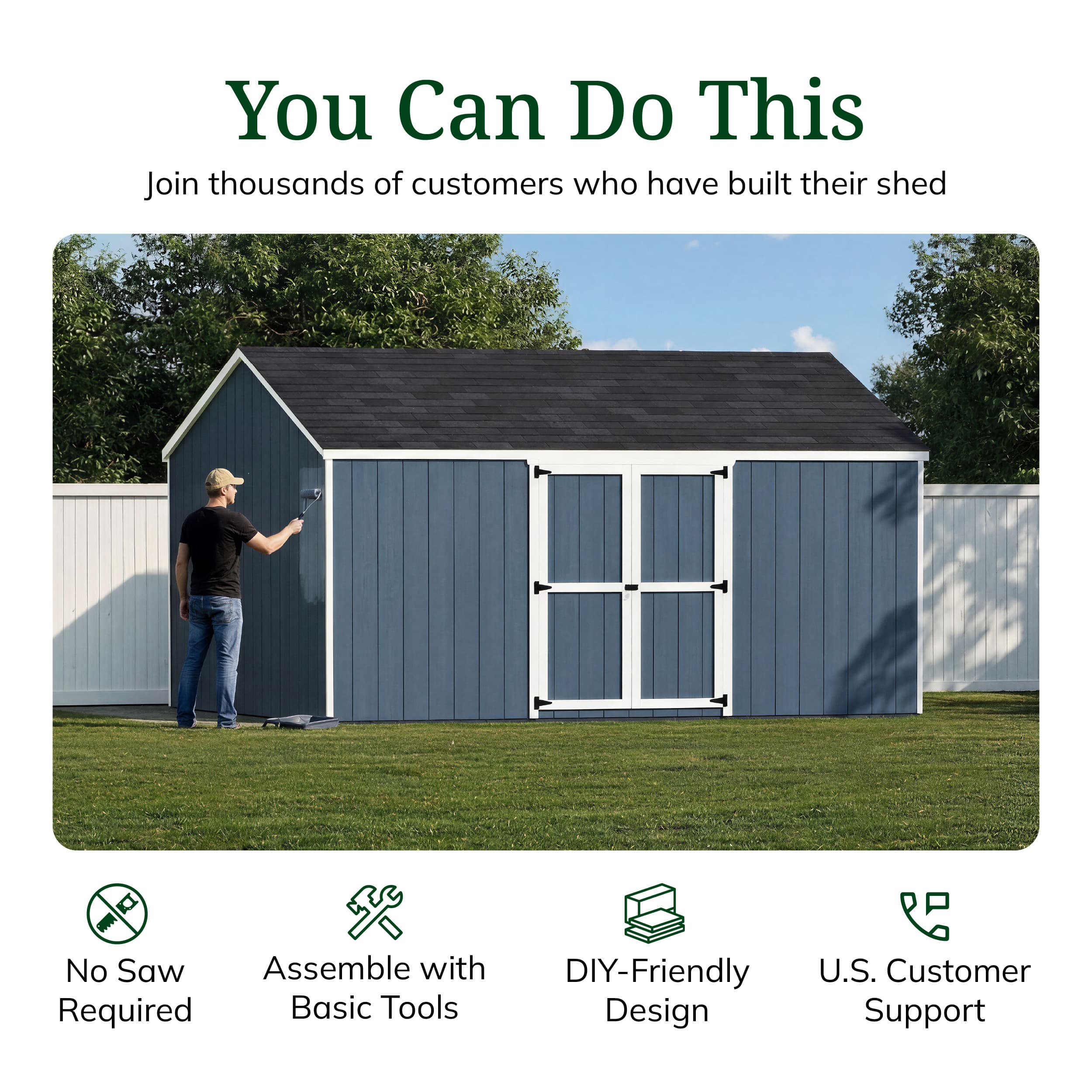 Value Gable Shed with Side Entry