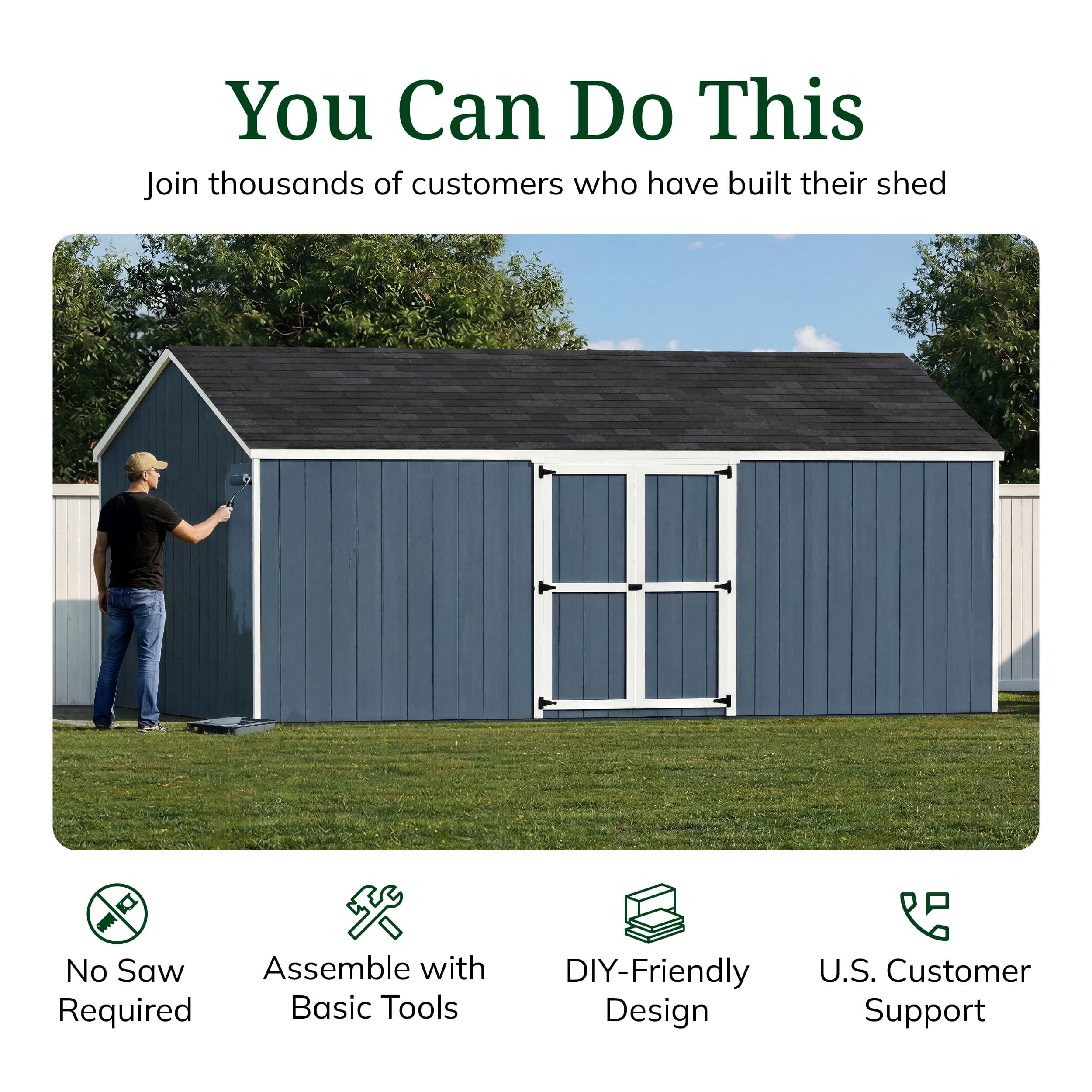 Value Gable Shed with Side Entry