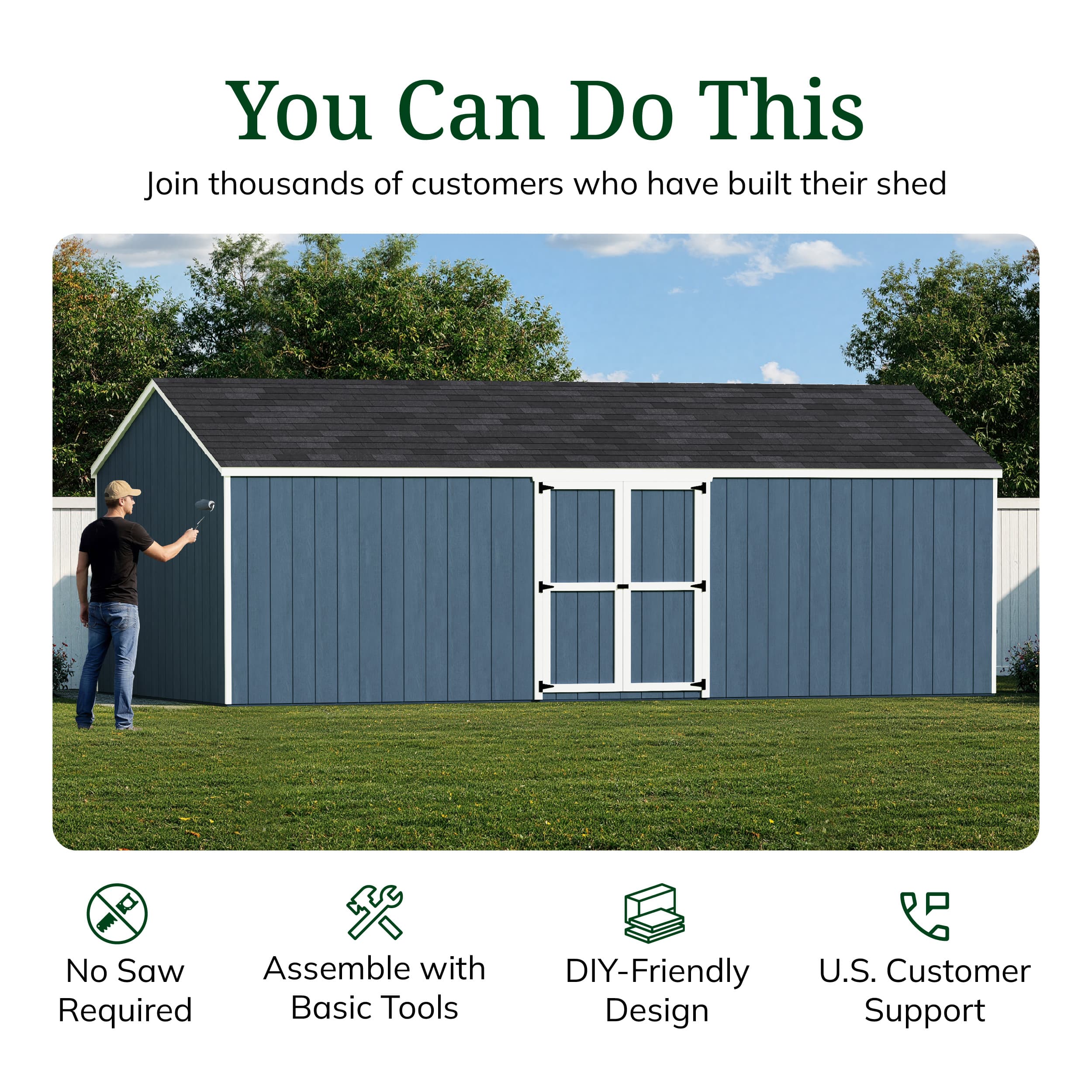 Value Gable Shed with Side Entry