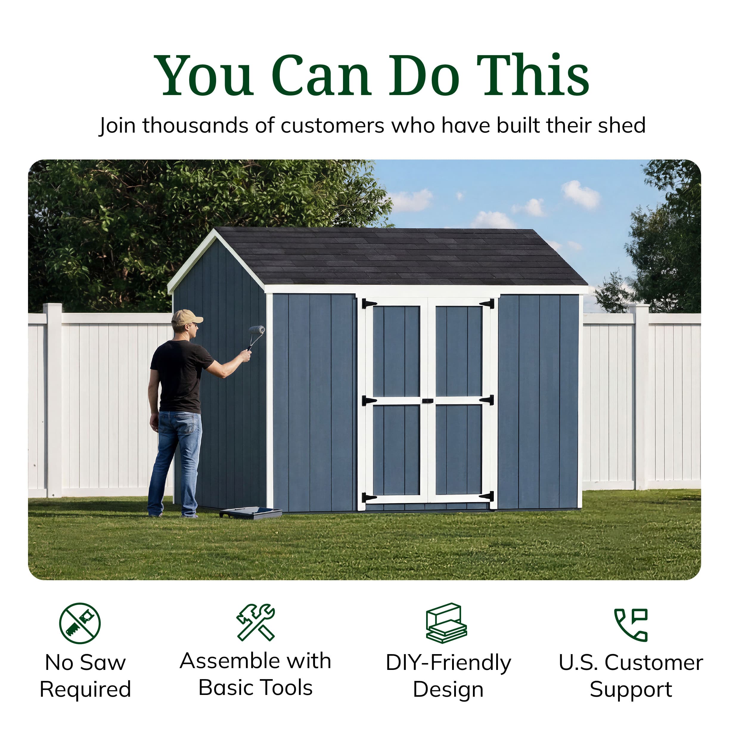 Value Gable Shed with Side Entry