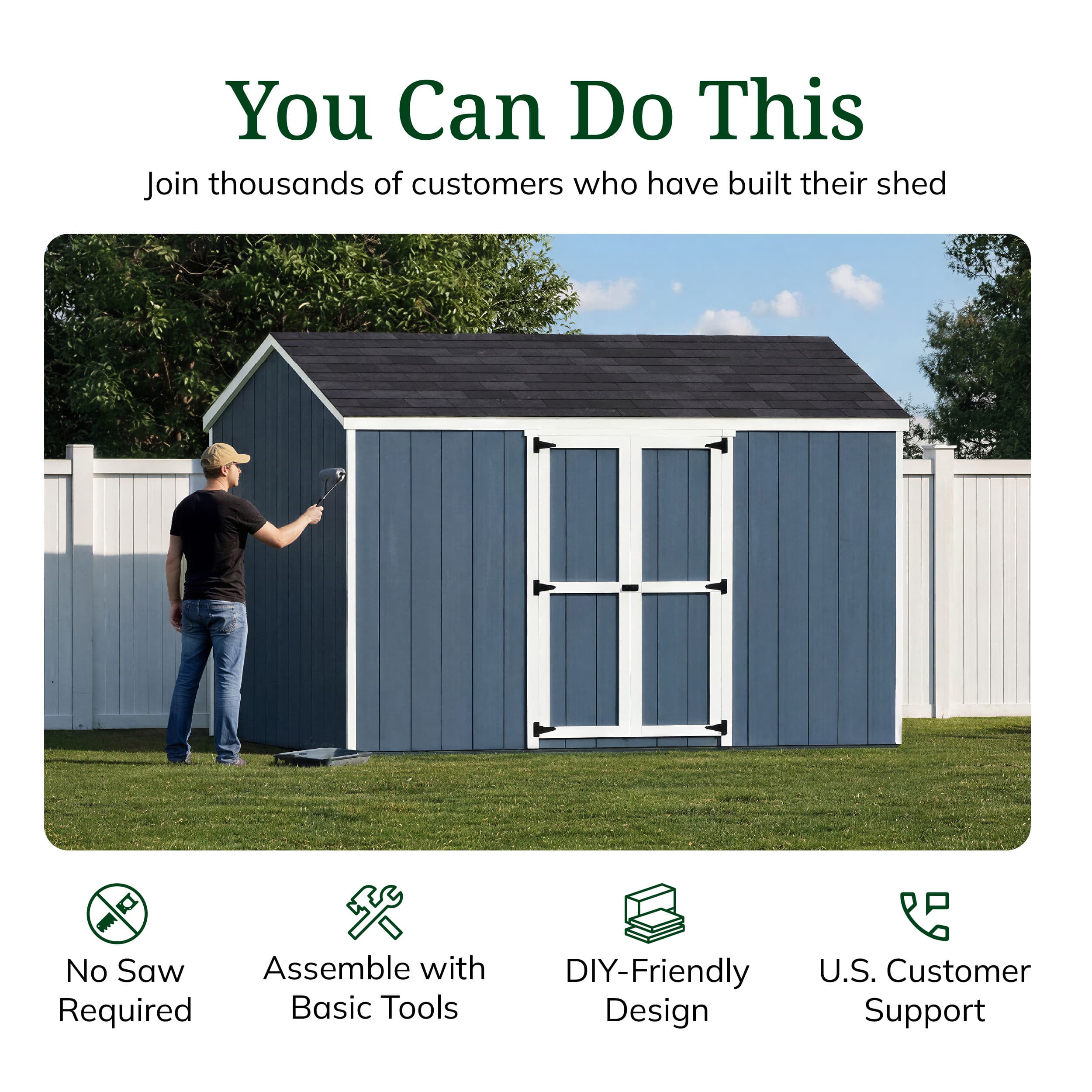 Value Gable Shed with Side Entry