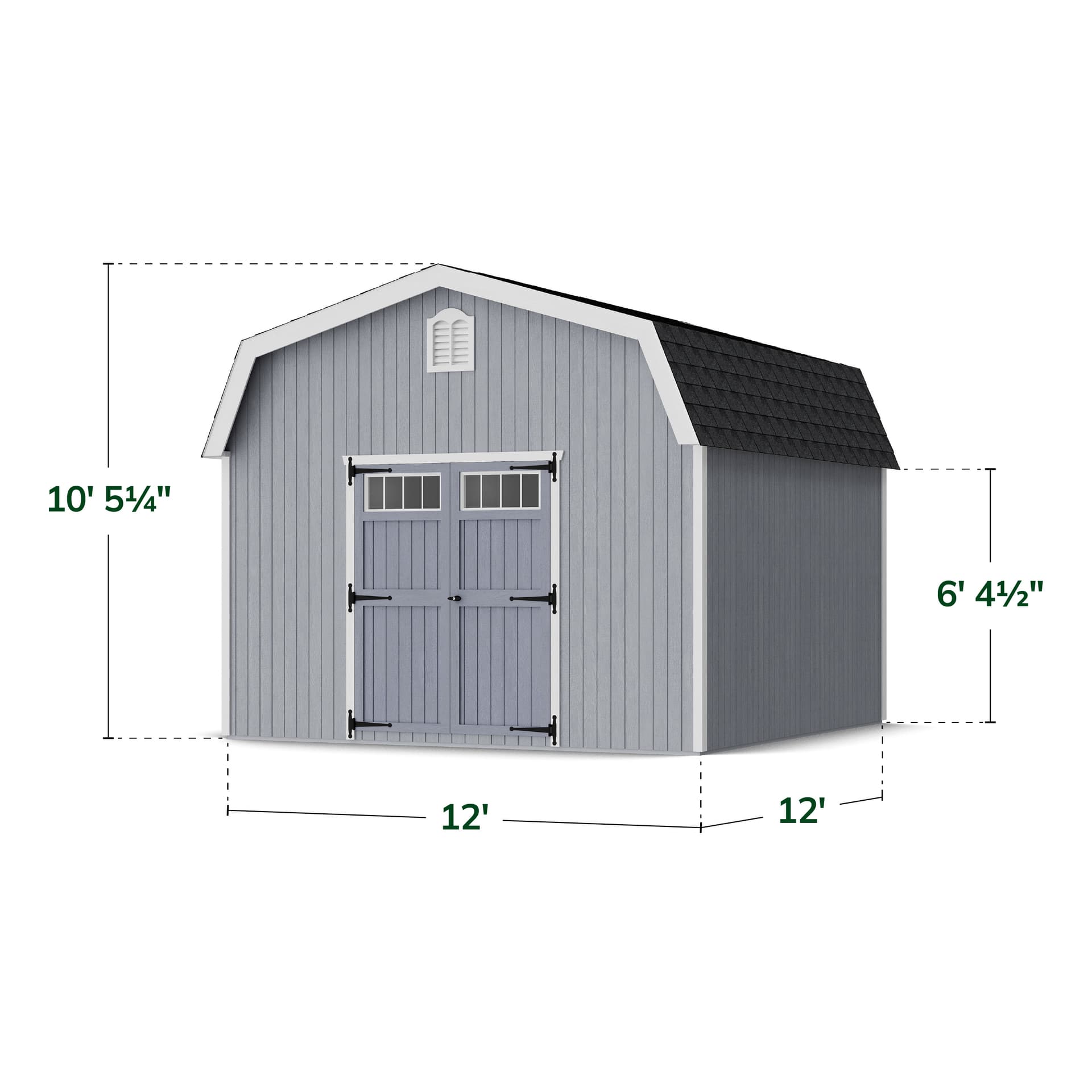 Colonial Woodbury Barn Shed dimensions