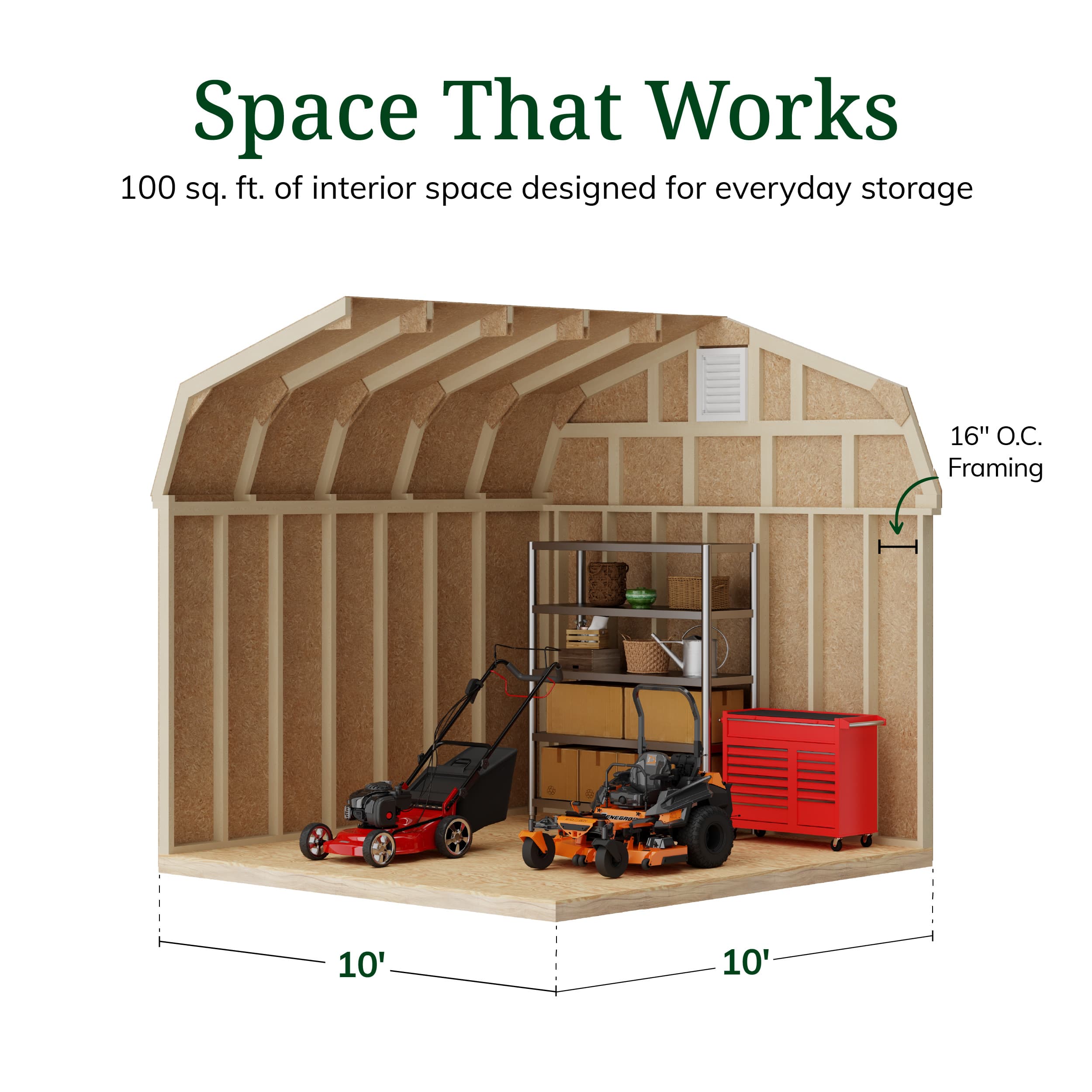 Colonial Woodbury Barn Shed