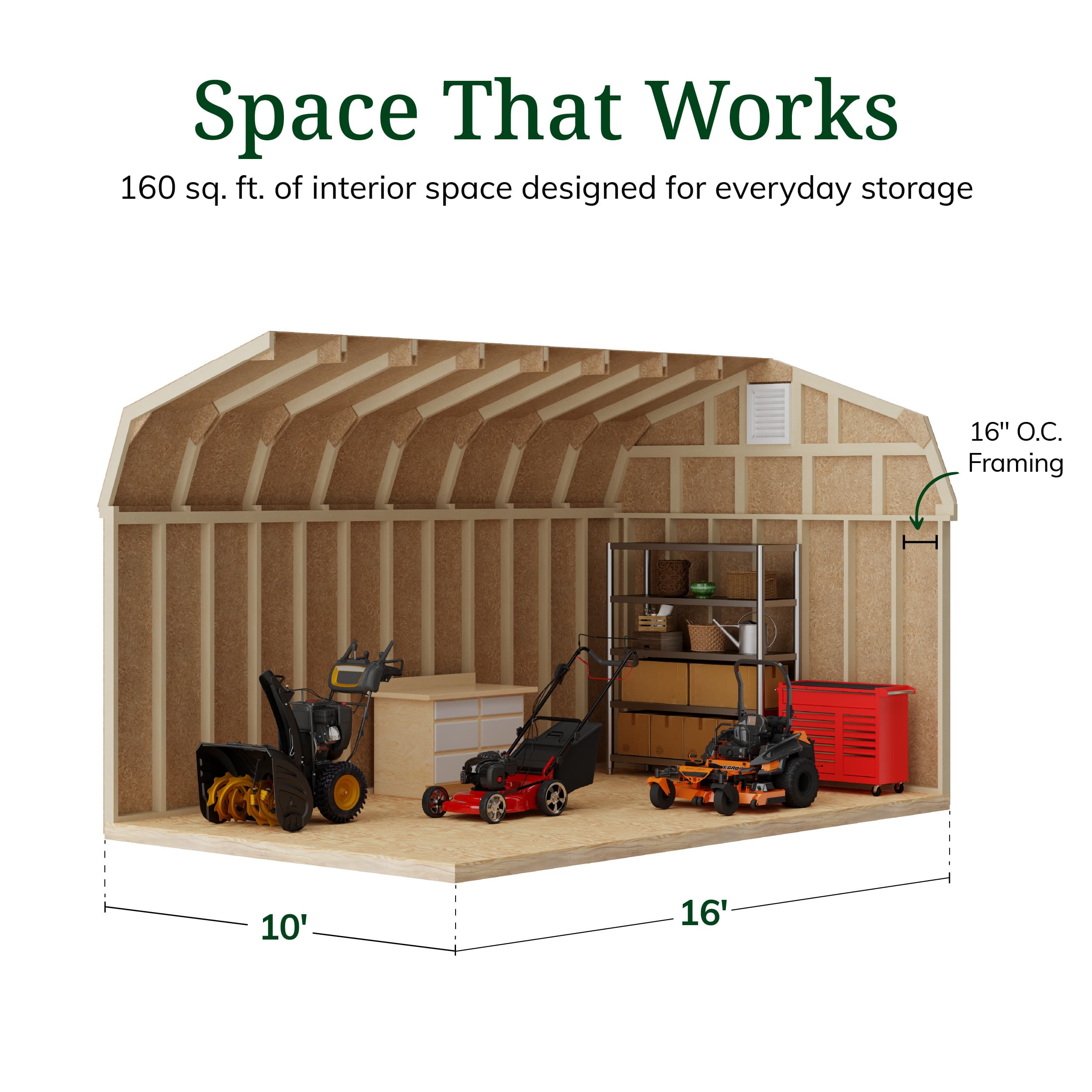 Colonial Woodbury Barn Shed