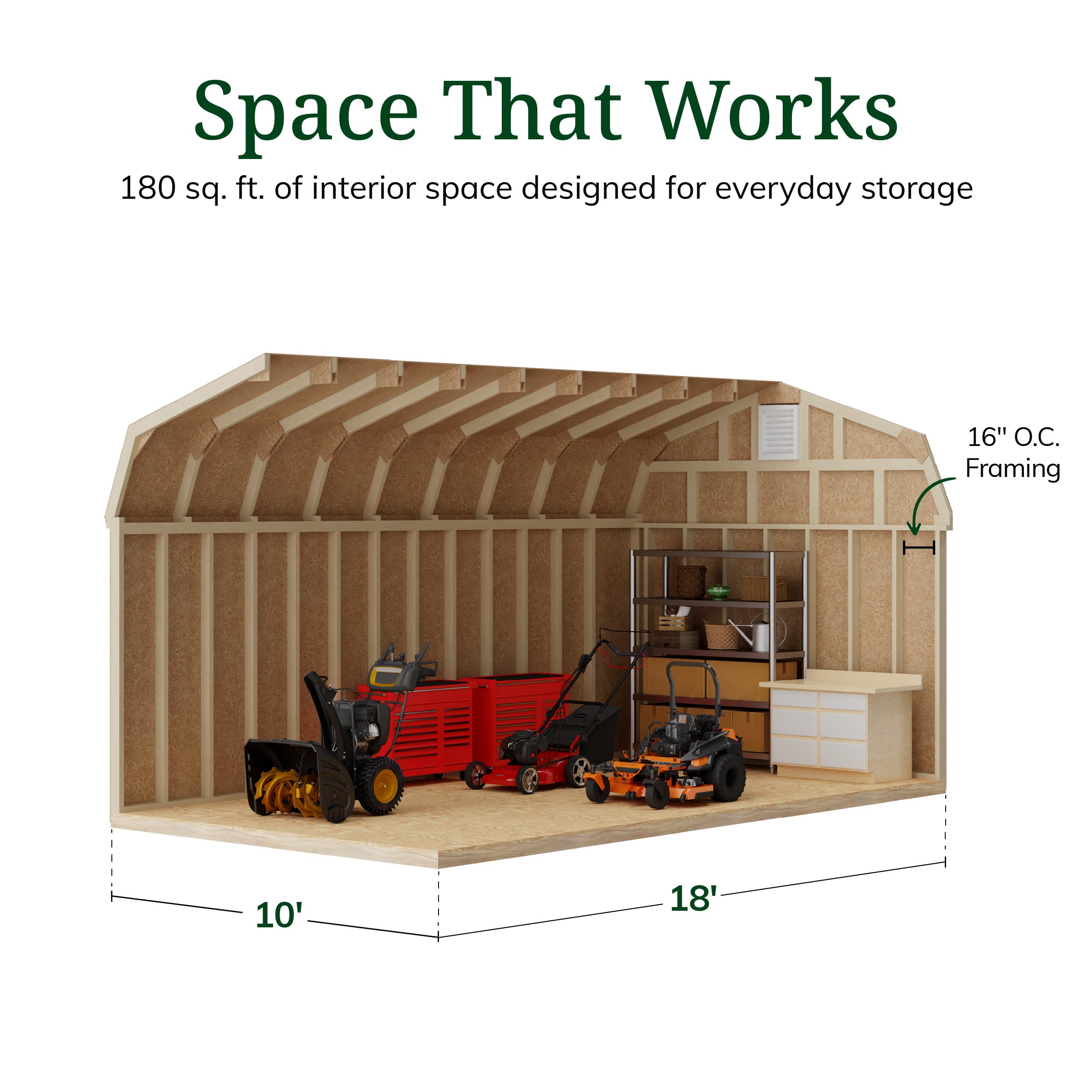 Colonial Woodbury Barn Shed