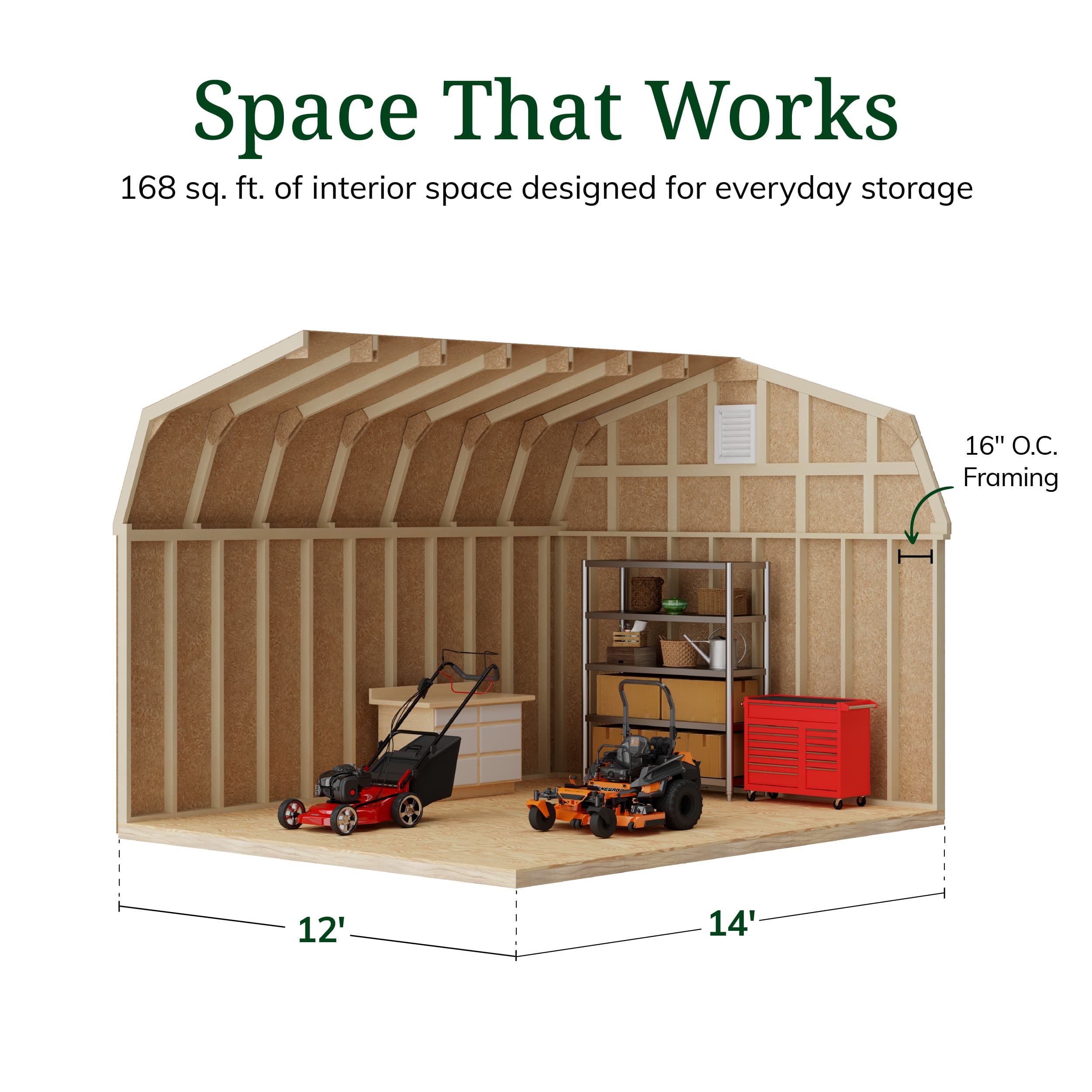 Colonial Woodbury Barn Shed