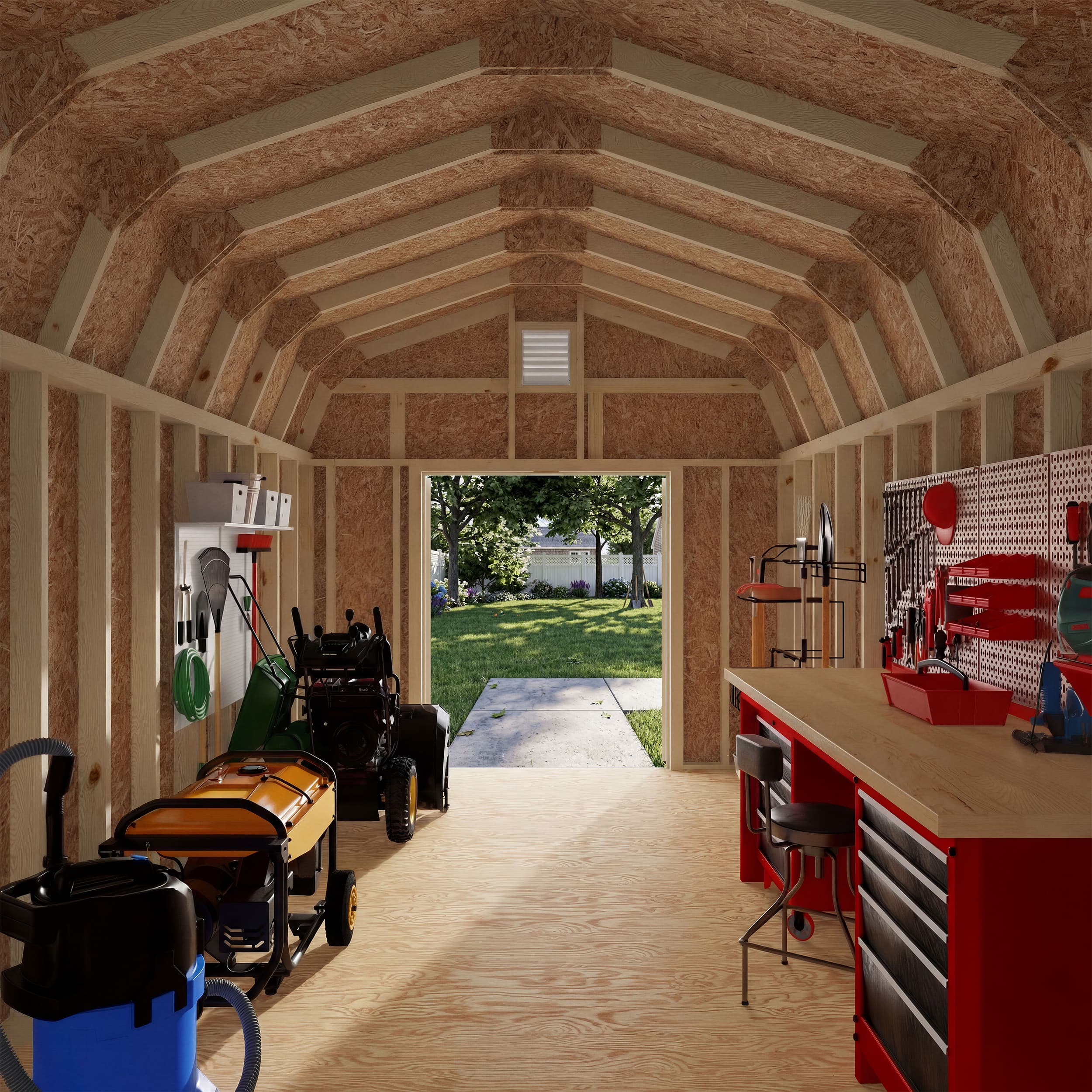 Colonial Woodbury Barn Shed