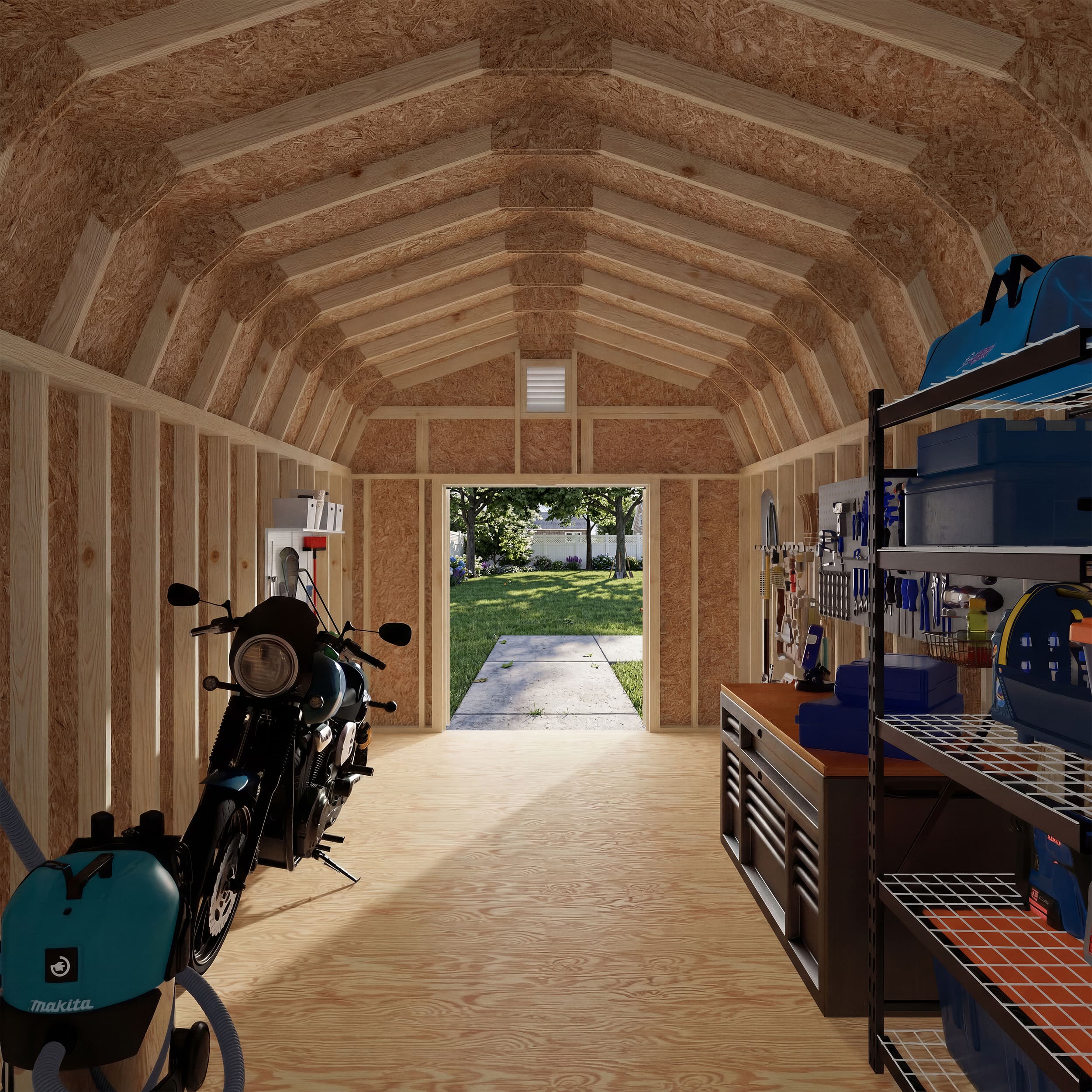 Colonial Woodbury Barn Shed