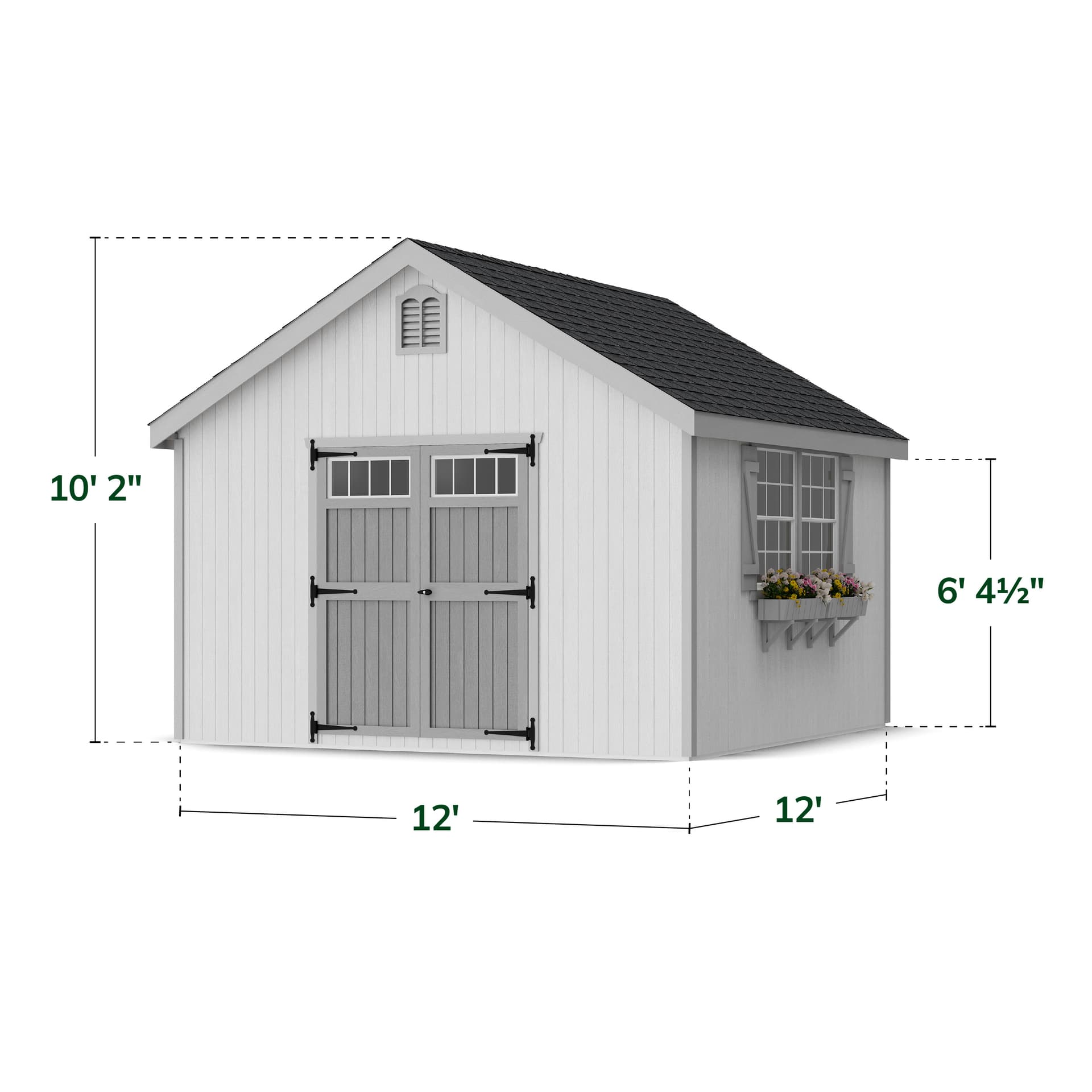 Colonial Williamsburg Shed dimensions