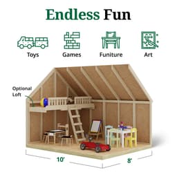 Pennfield Cottage Playhouse interior graphic