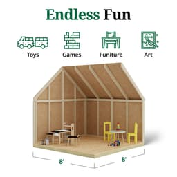 Pennfield Cottage Playhouse interior graphic