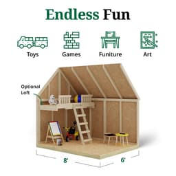 Pennfield Cottage Playhouse interior graphic