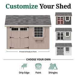Colonial Pinehurst Shed customize graphic